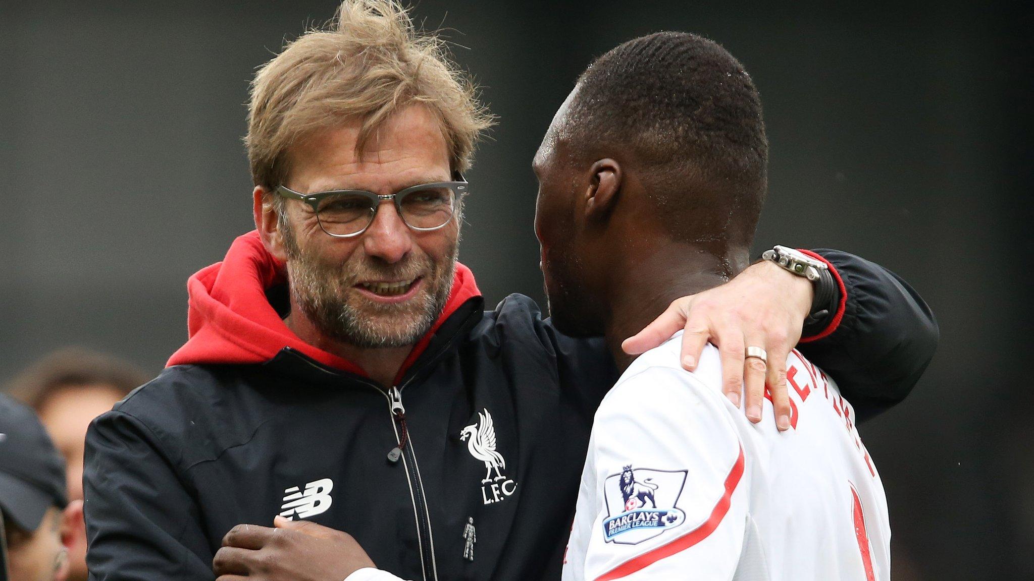 Jurgen Klopp and Christian Benteke