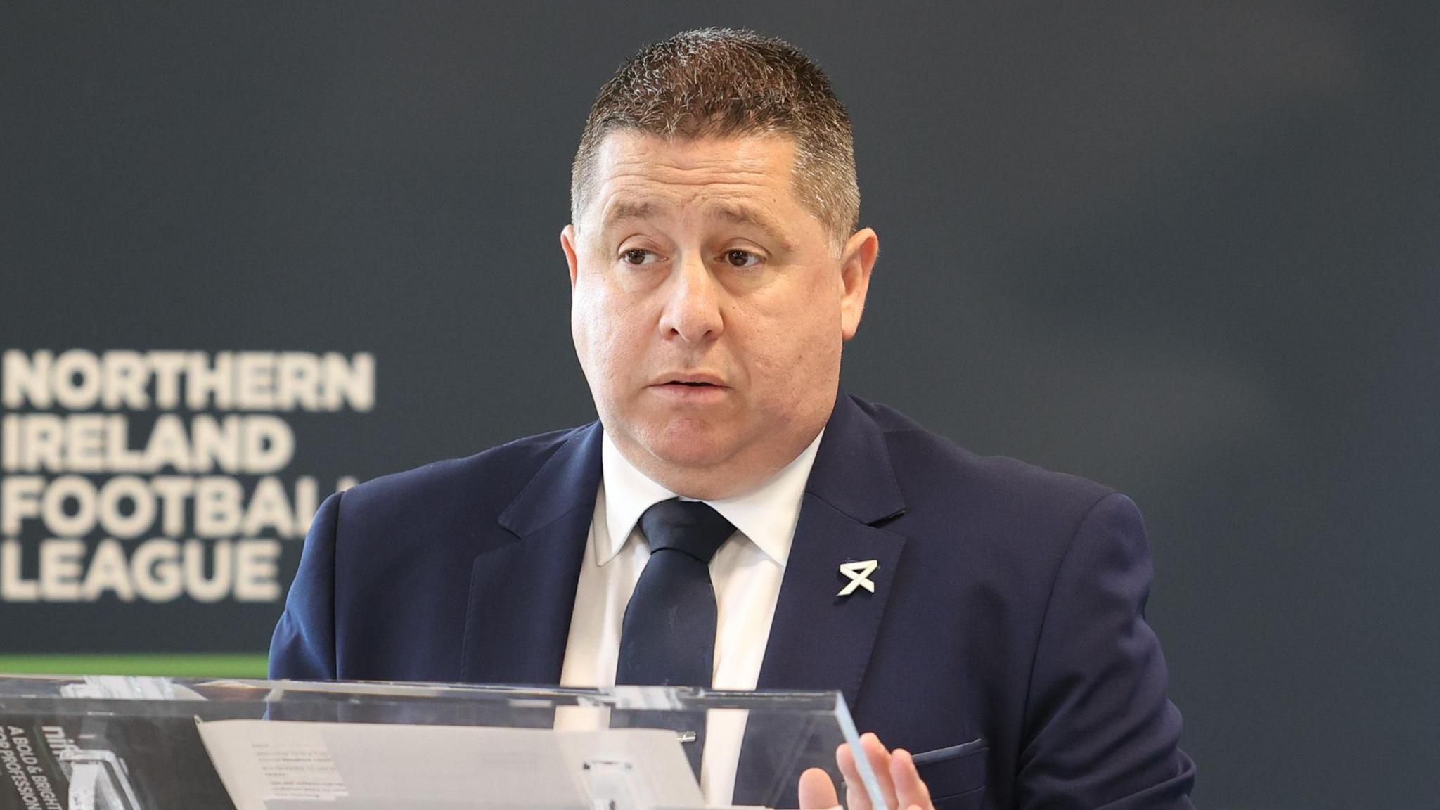 Northern Ireland Football League chairman Gerard Lawlor