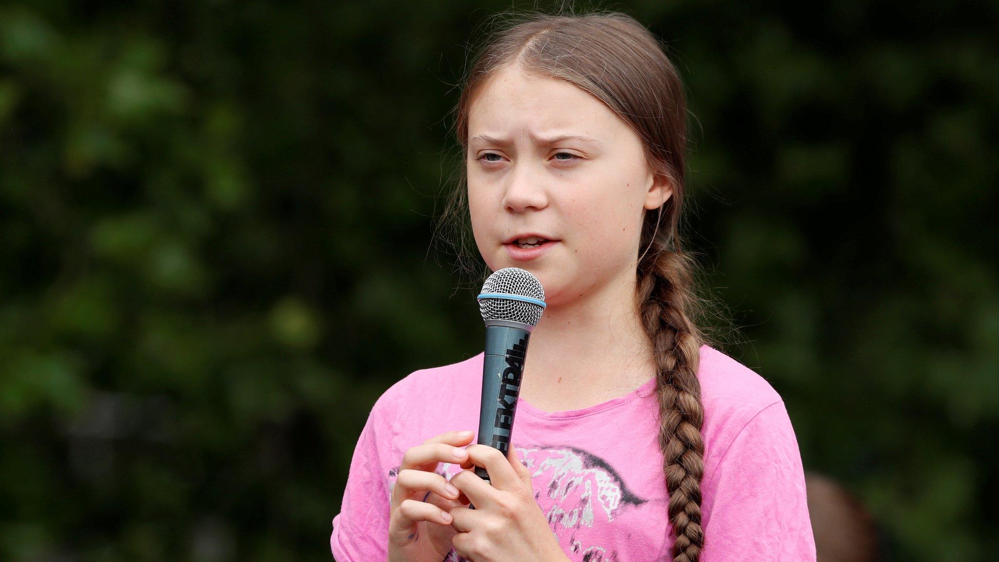 Greta Thunberg speaking in Berlin, July 2019