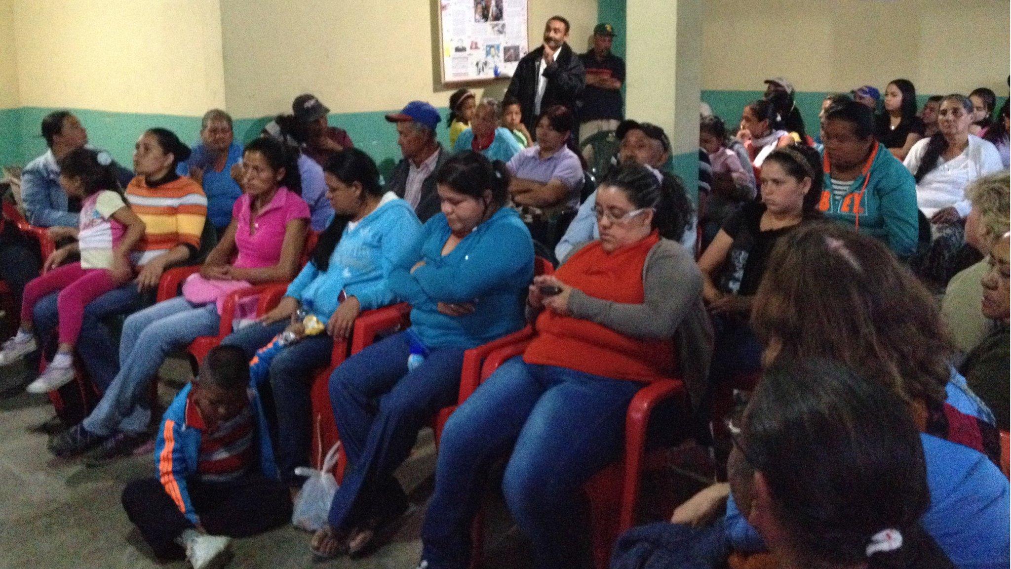 A community council meeting in Venezuela