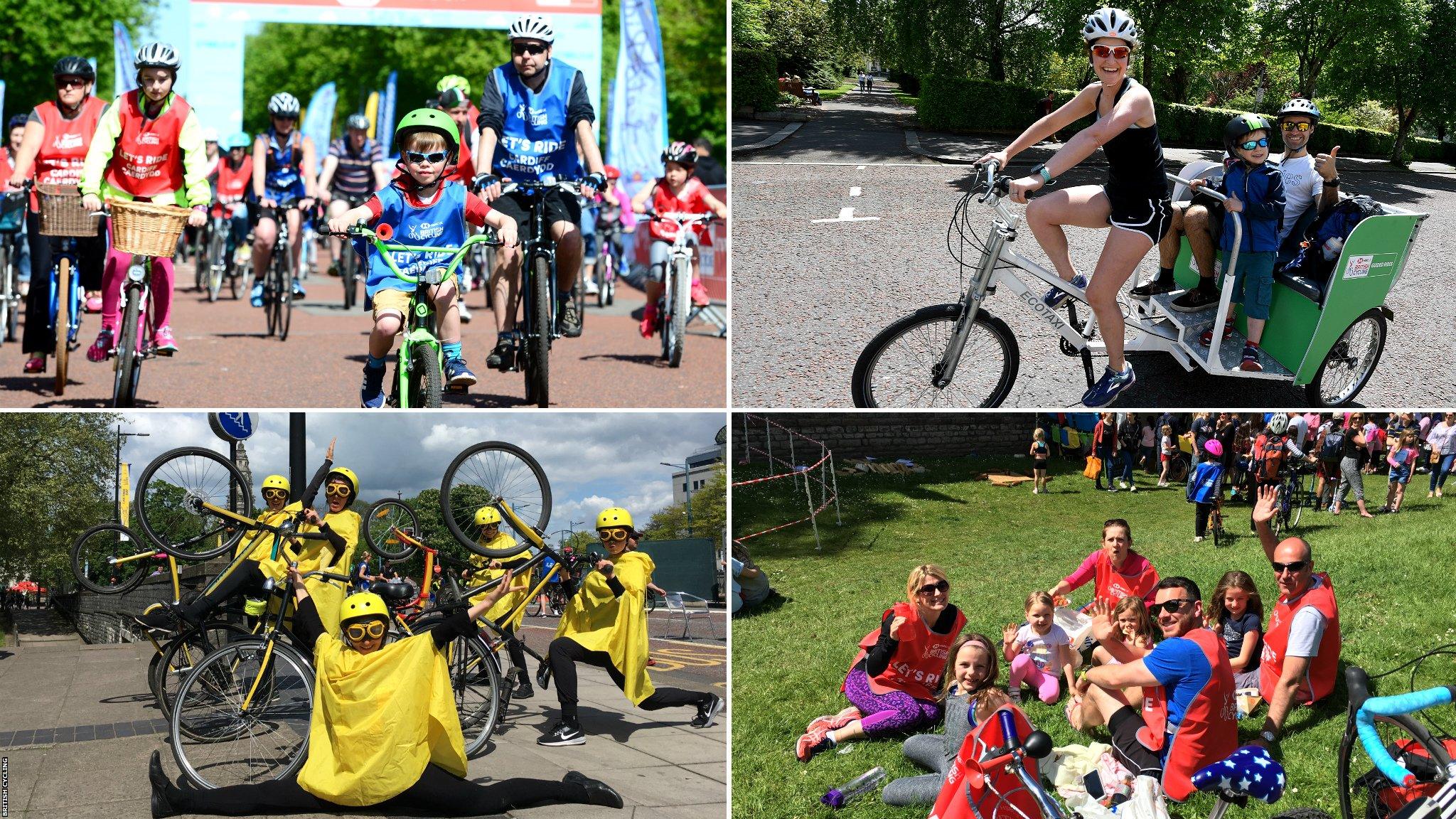 Scenes from the 2018 Let's Ride event in Cardiff