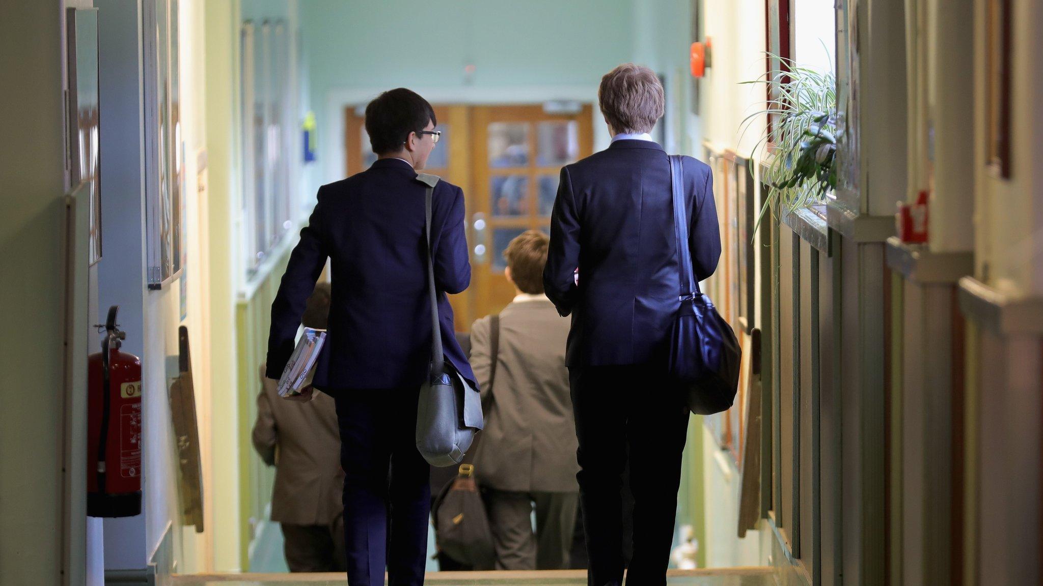 Pupils at a grammar school