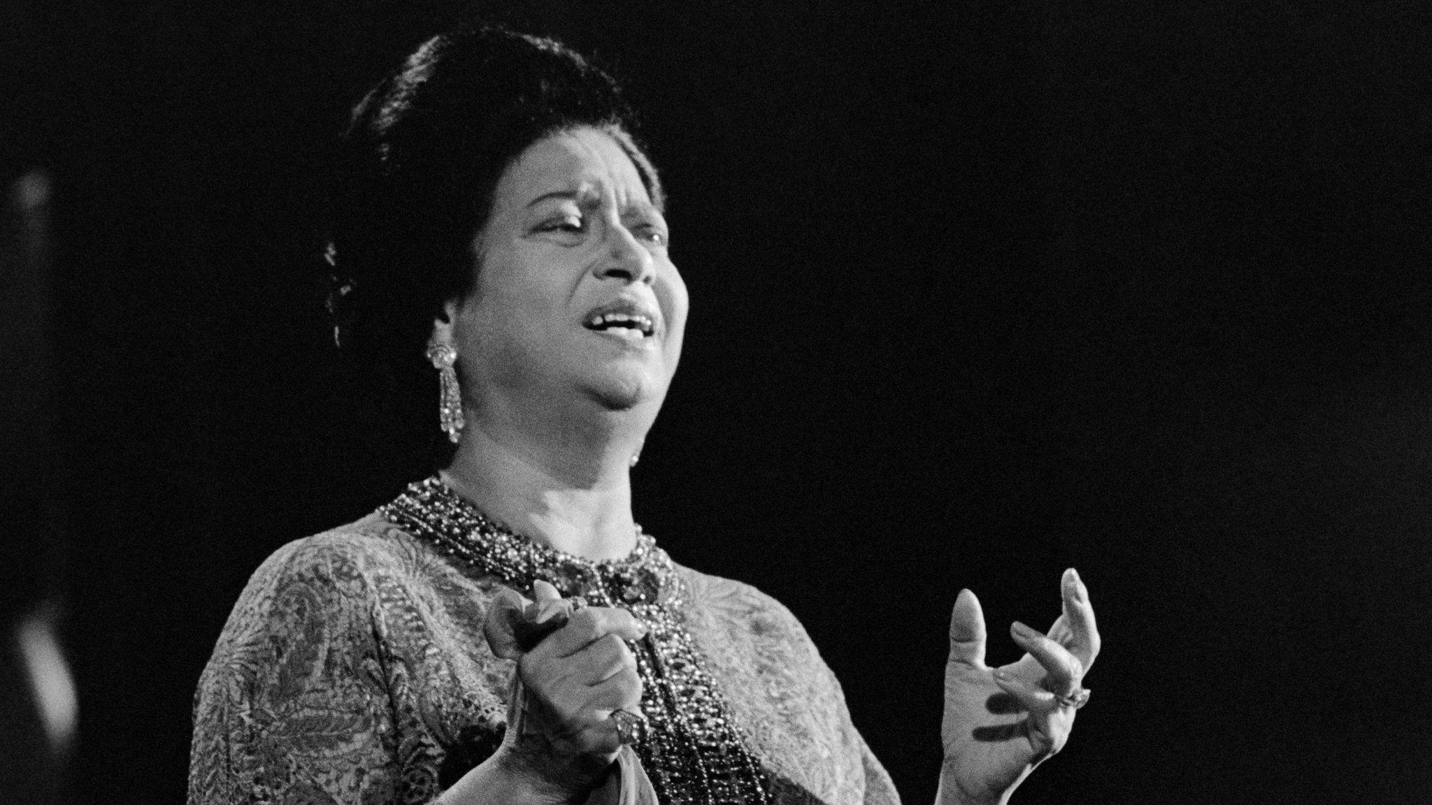 The late Umm Kulthum, seen here in 1967, enjoys legendary status across the Middle East