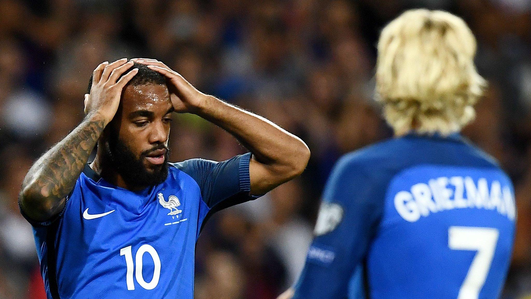 Alexandre Lacazette and Antoine Griezmann