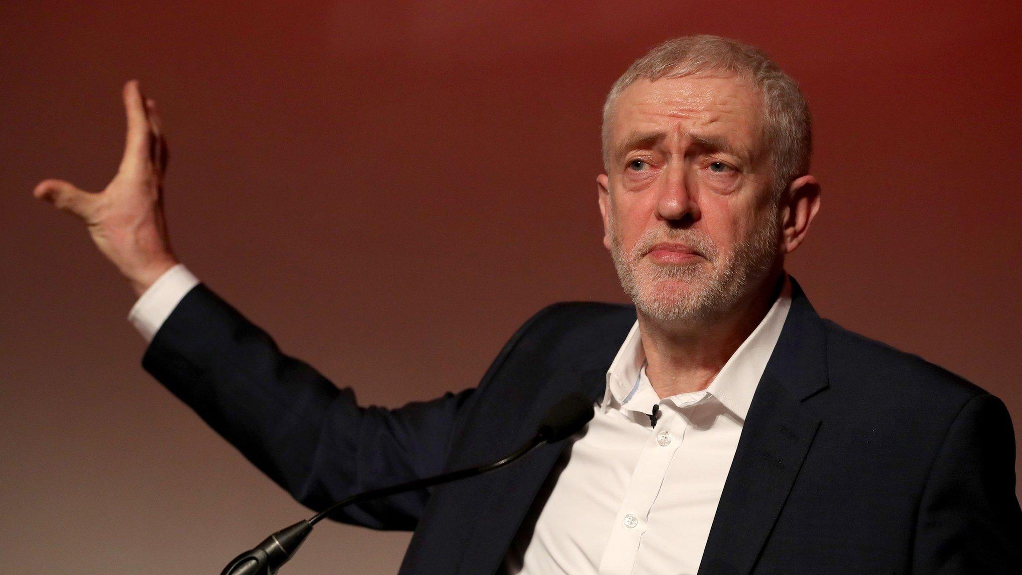 Jeremy Corbyn at Labour economic conference