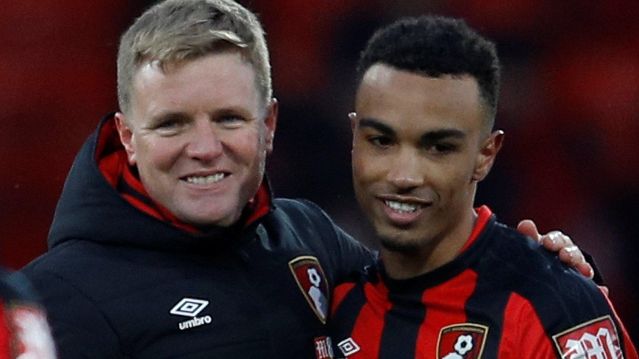 Eddie Howe and Junior Stanislas