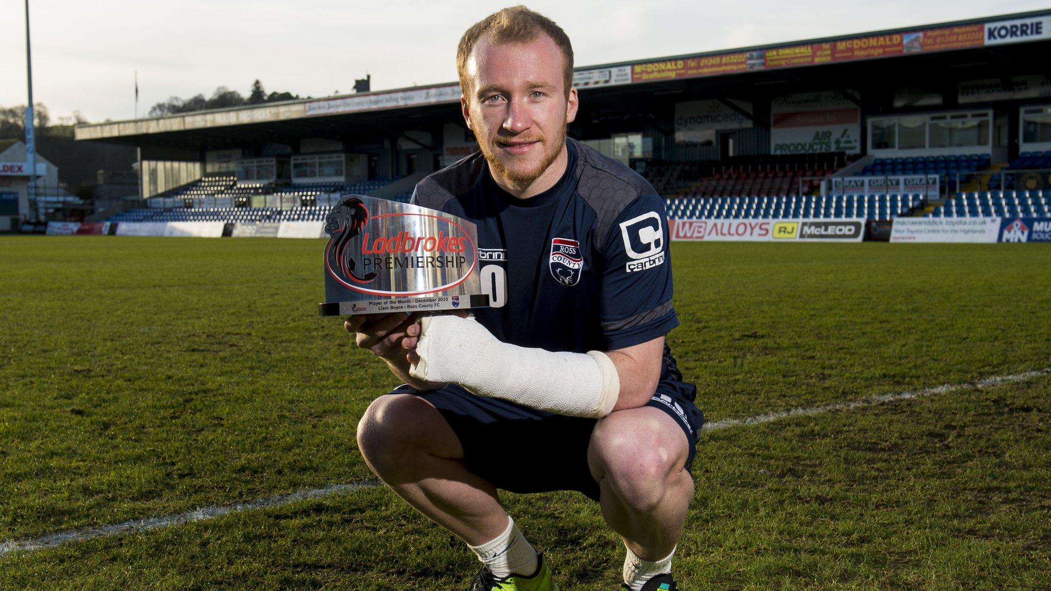 Ross County striker Liam Boyce