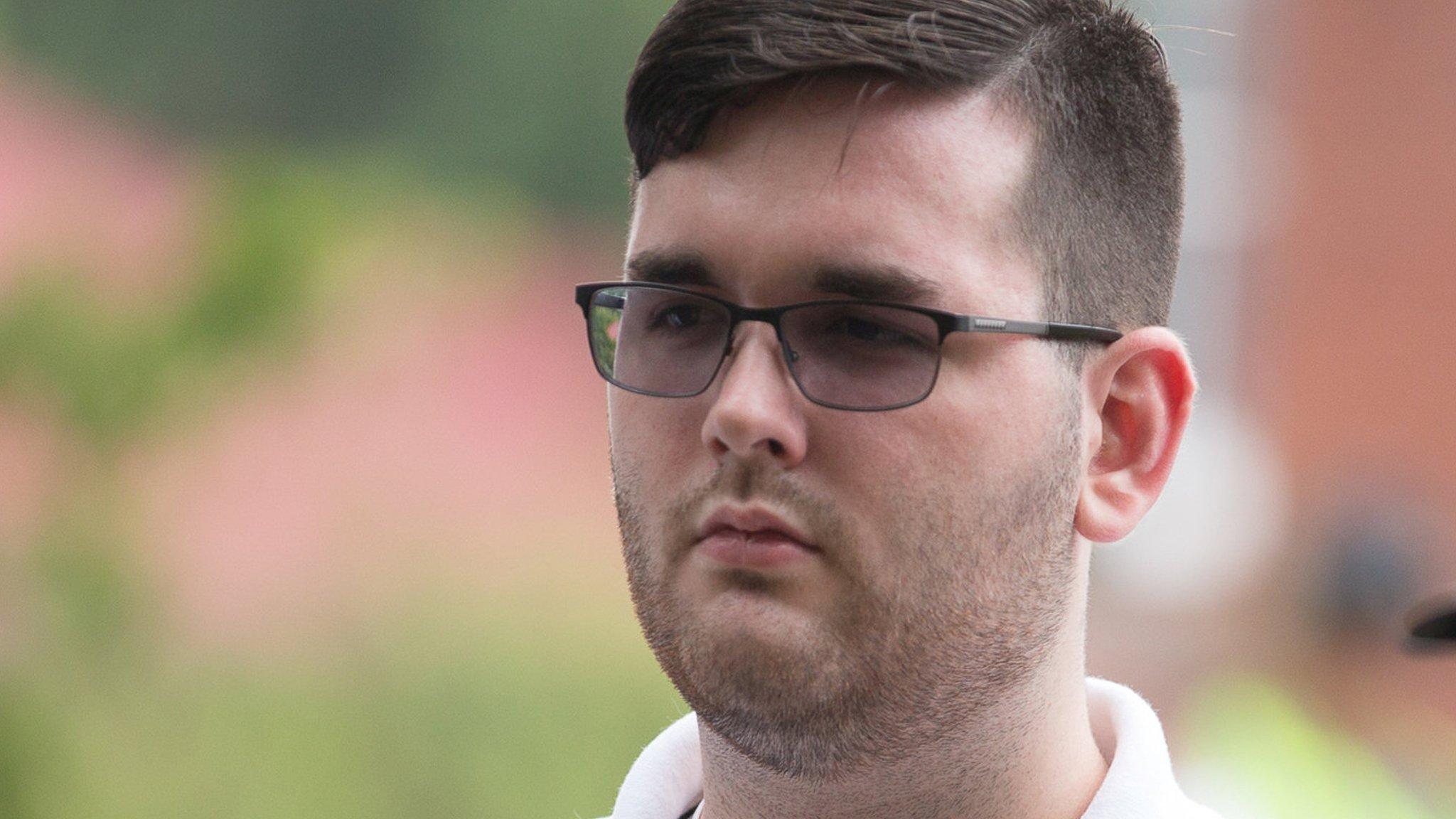 James Alex Fields Jr is seen attending the "Unite the Right" rally in Emancipation Park, Charlottesville, Virginia, August 12, 2017