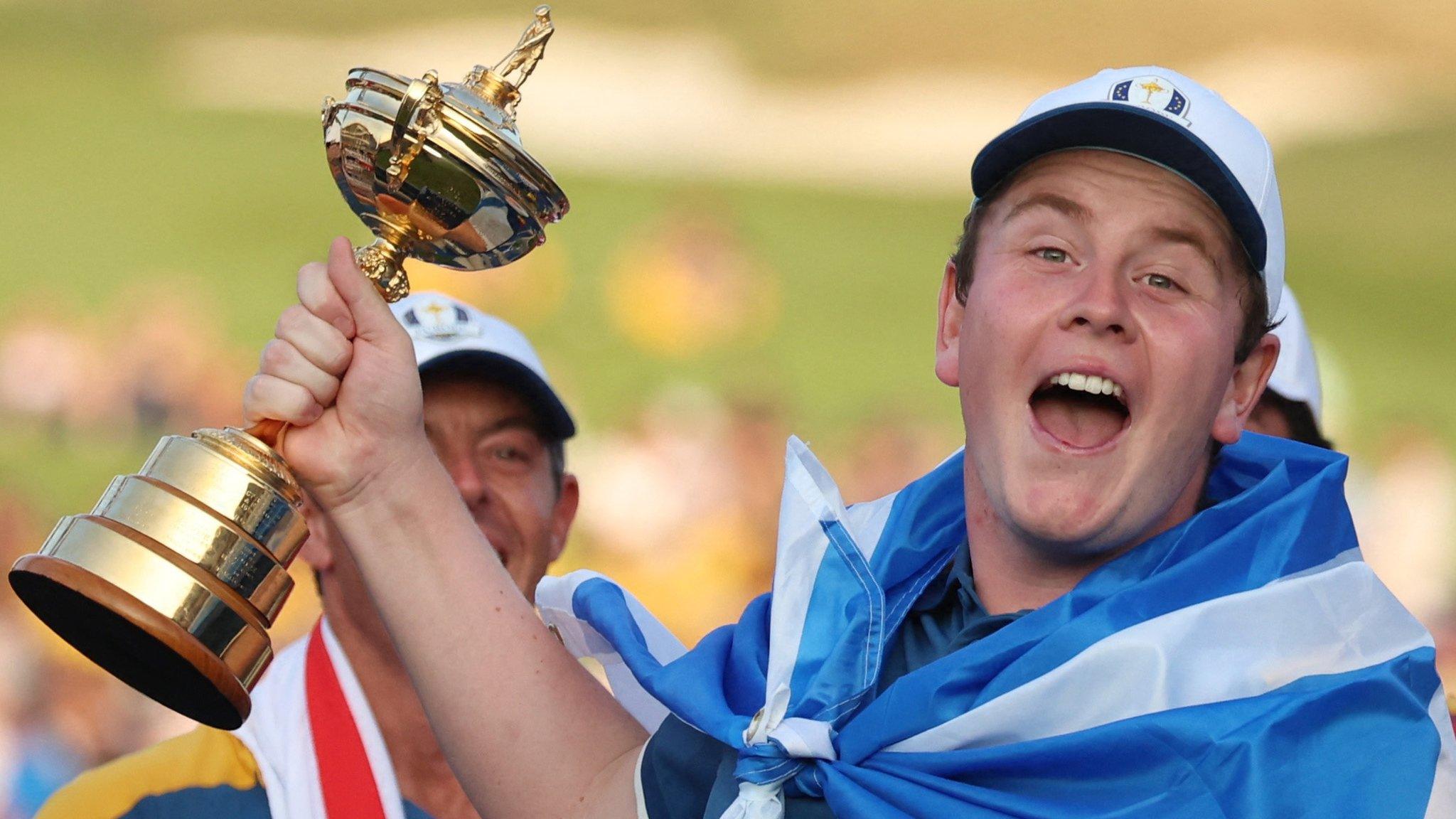 Bob MacIntyre with the Ryder Cup