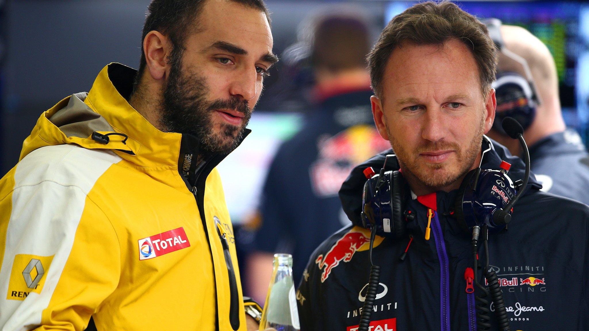 Cyril Abiteboul and Christian Horner