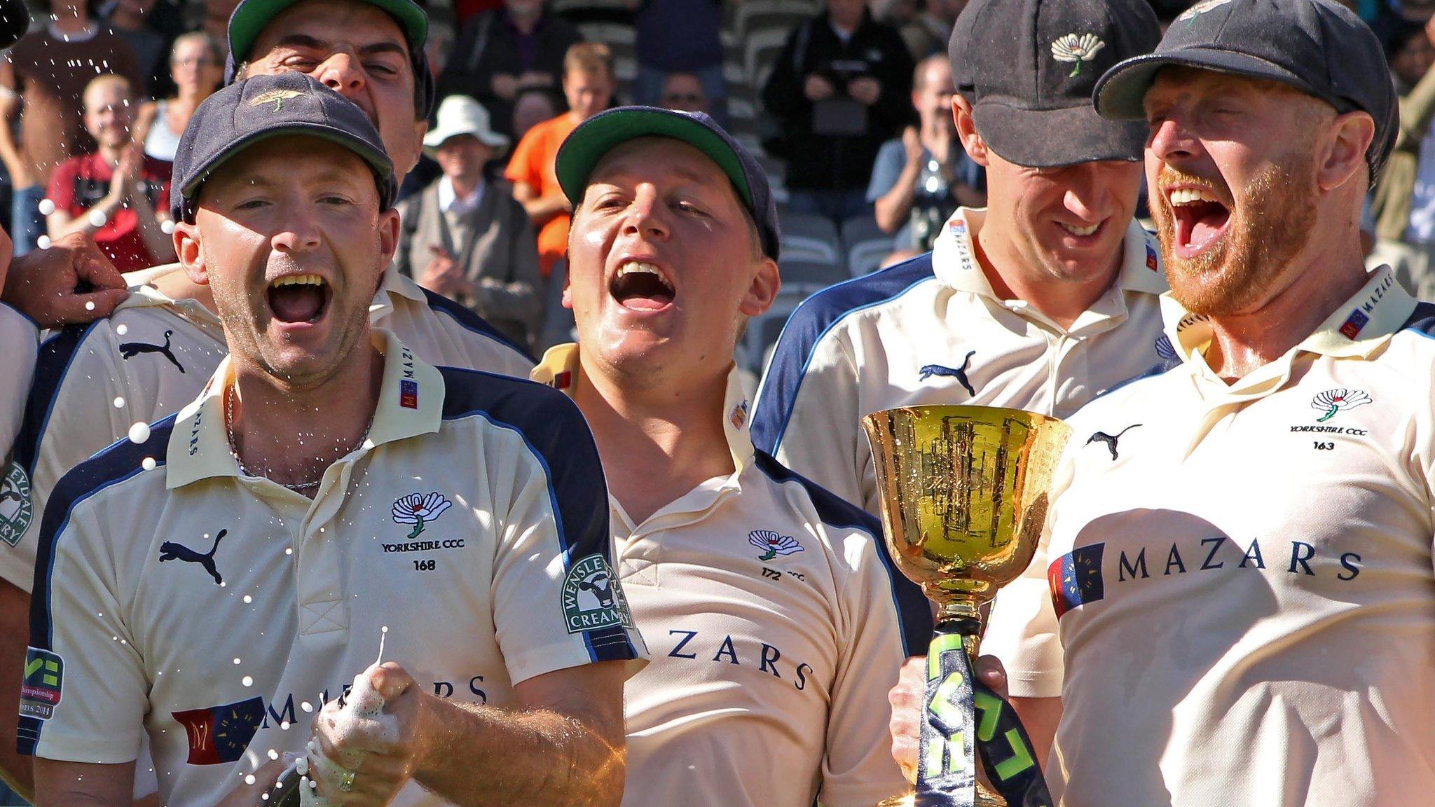 Yorkshire celebrate county championship