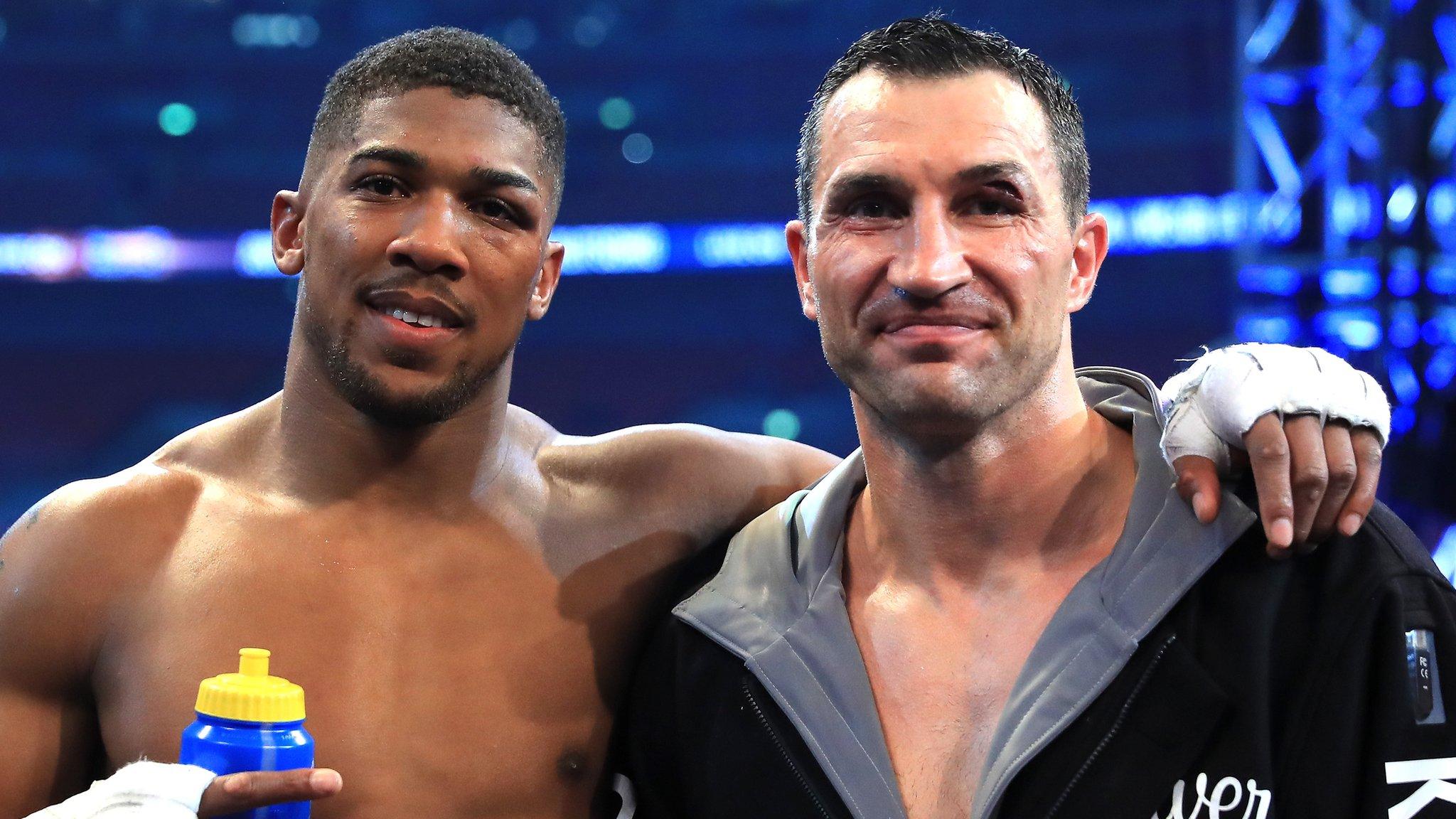 Anthony Joshua and Wladimir Klitschko