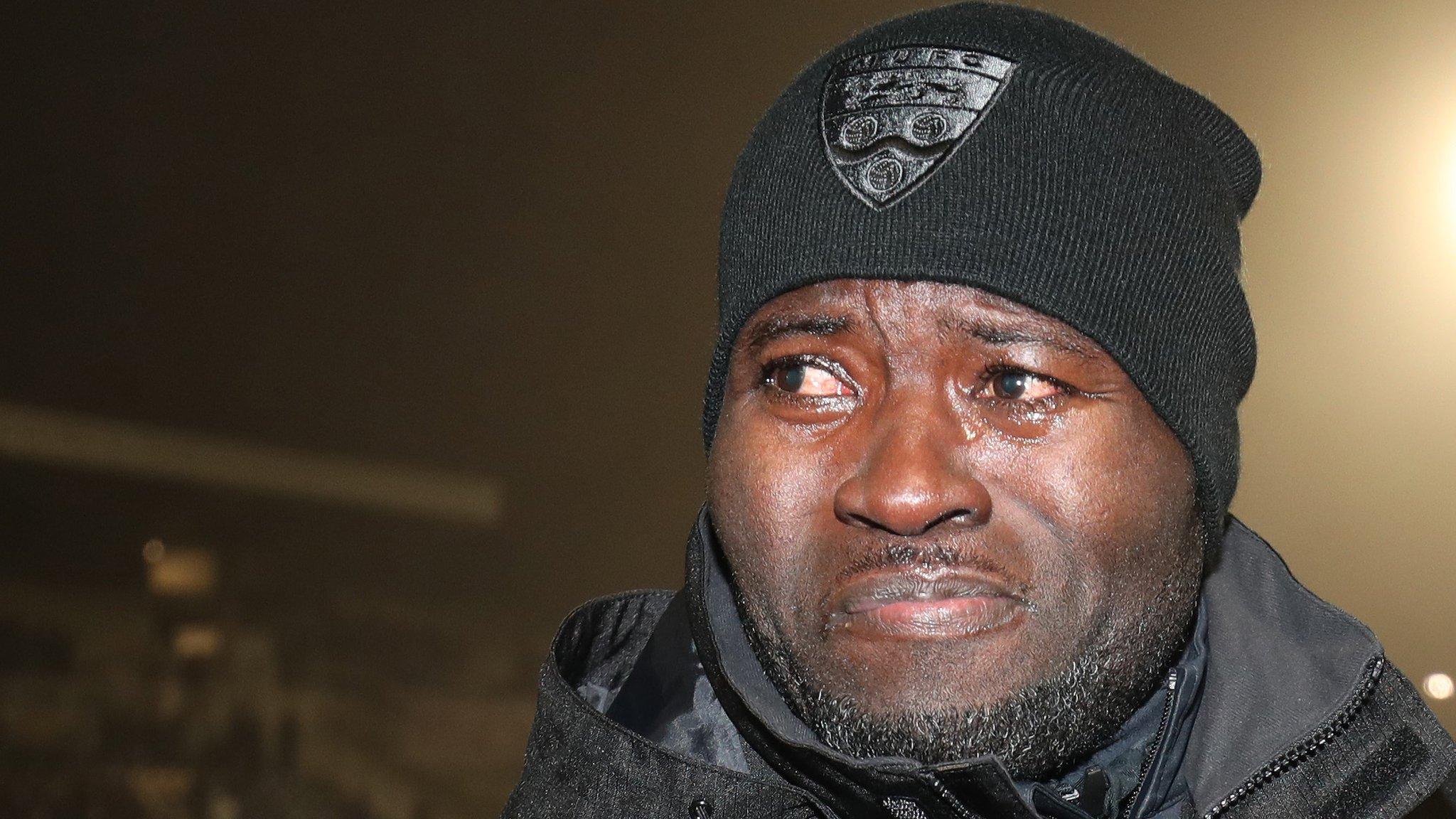 Emotional Maidstone manager George Elokobi