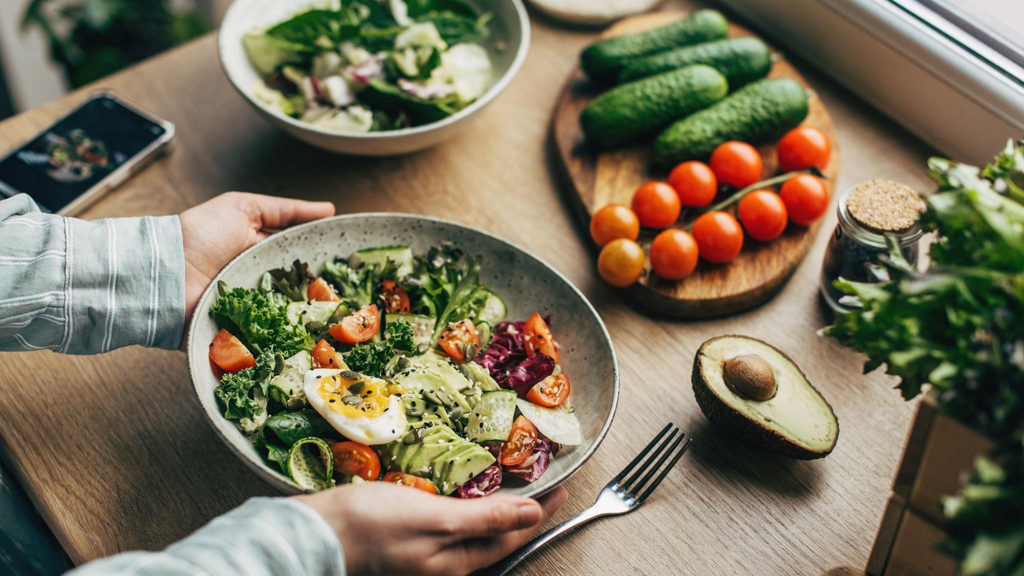 Stock image of vegetarian food