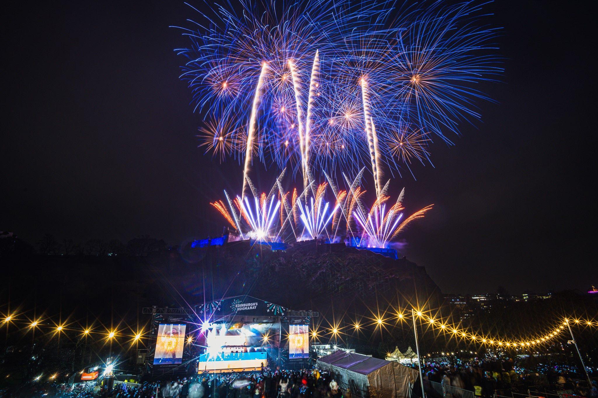 Edinburgh Hogmanay fireworks