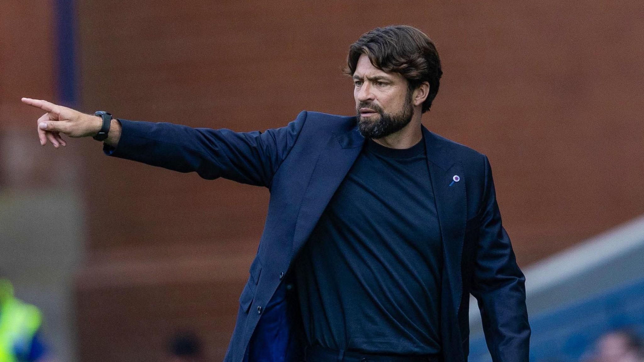Rangers head coach Russell Martin during the League Cup win over Alloa