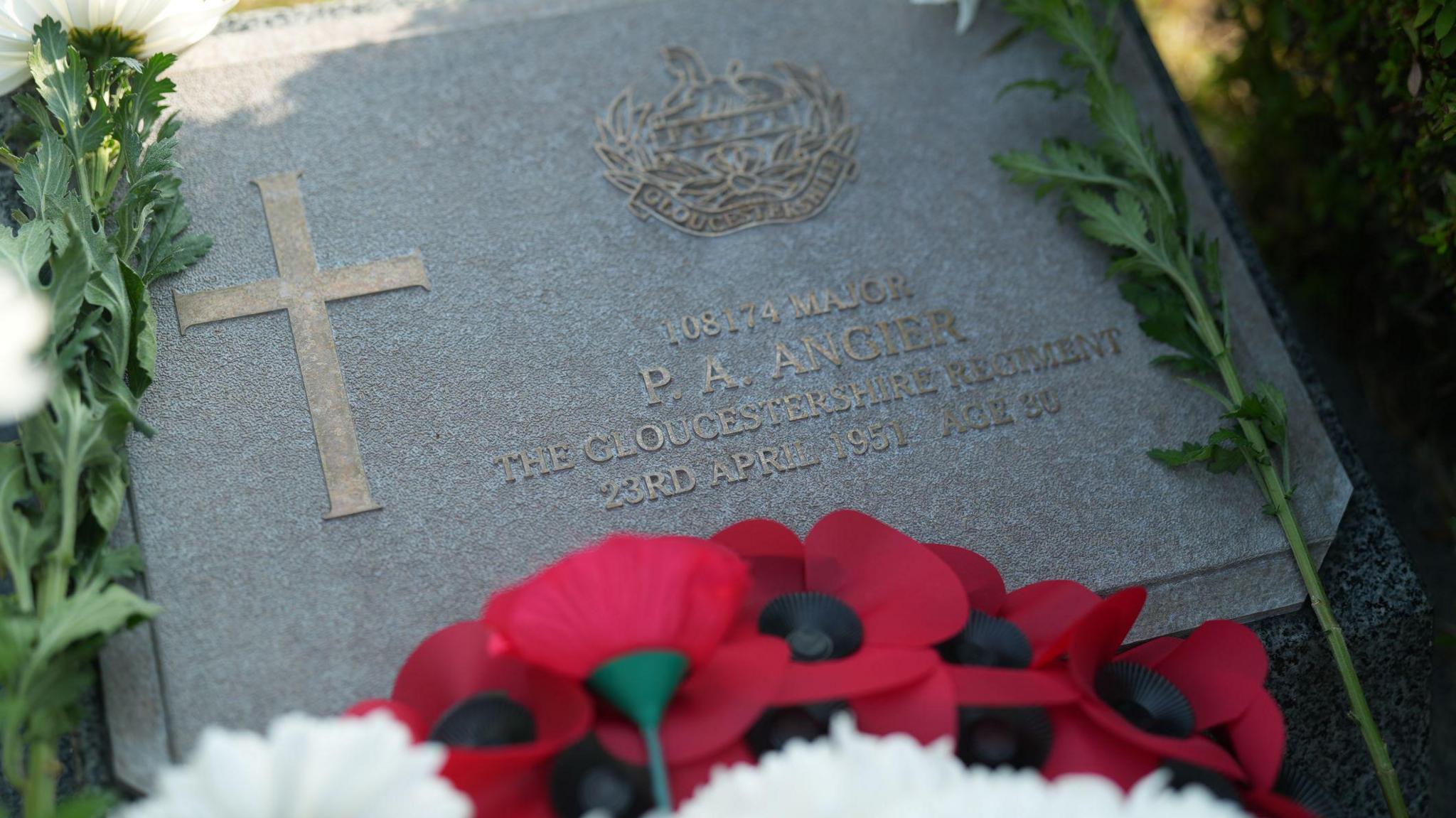 Major Patrick Angier's grave in Busan.