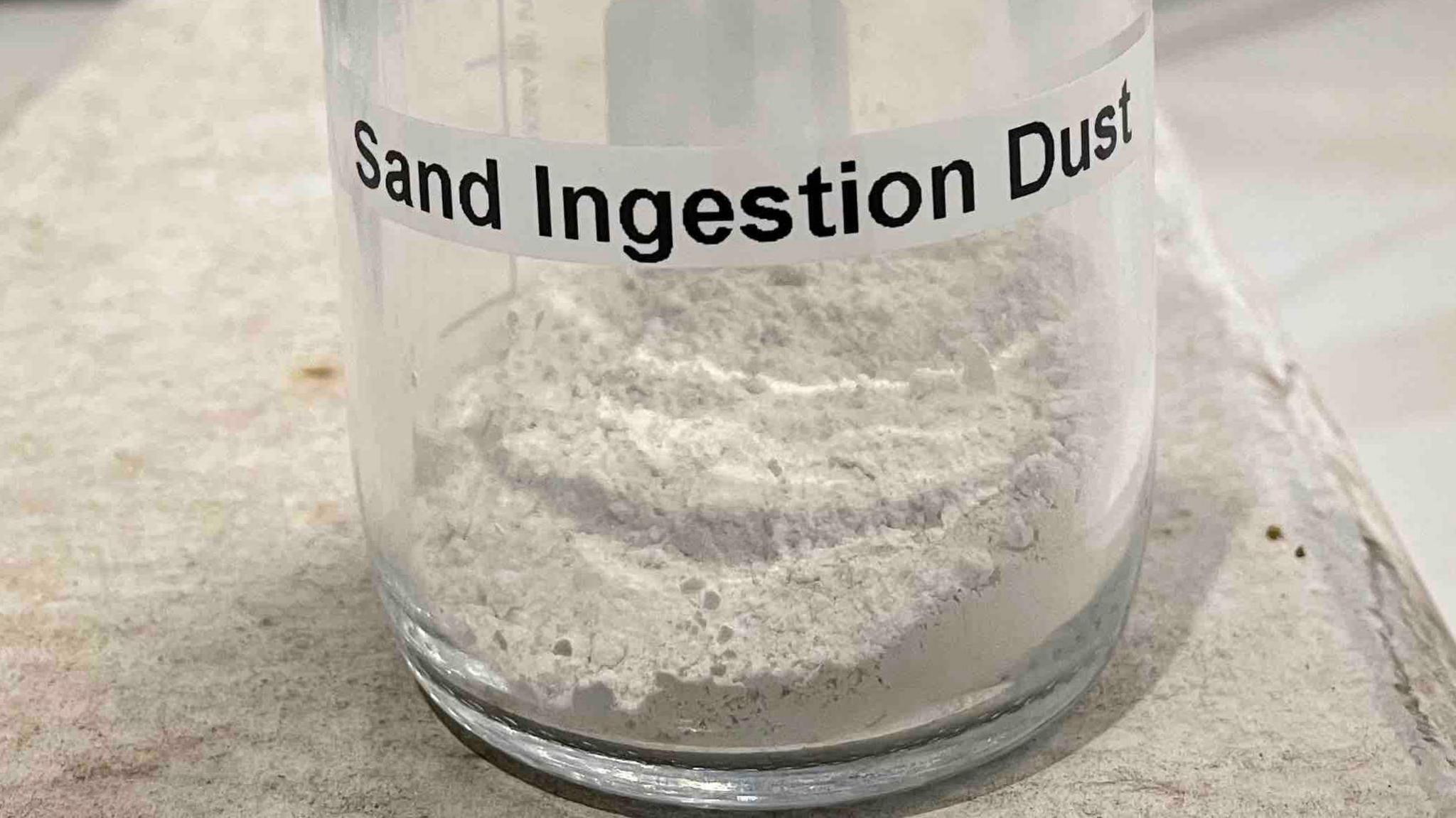 Dust created at the University of Manchester that is used by Rolls Royce to test its engines