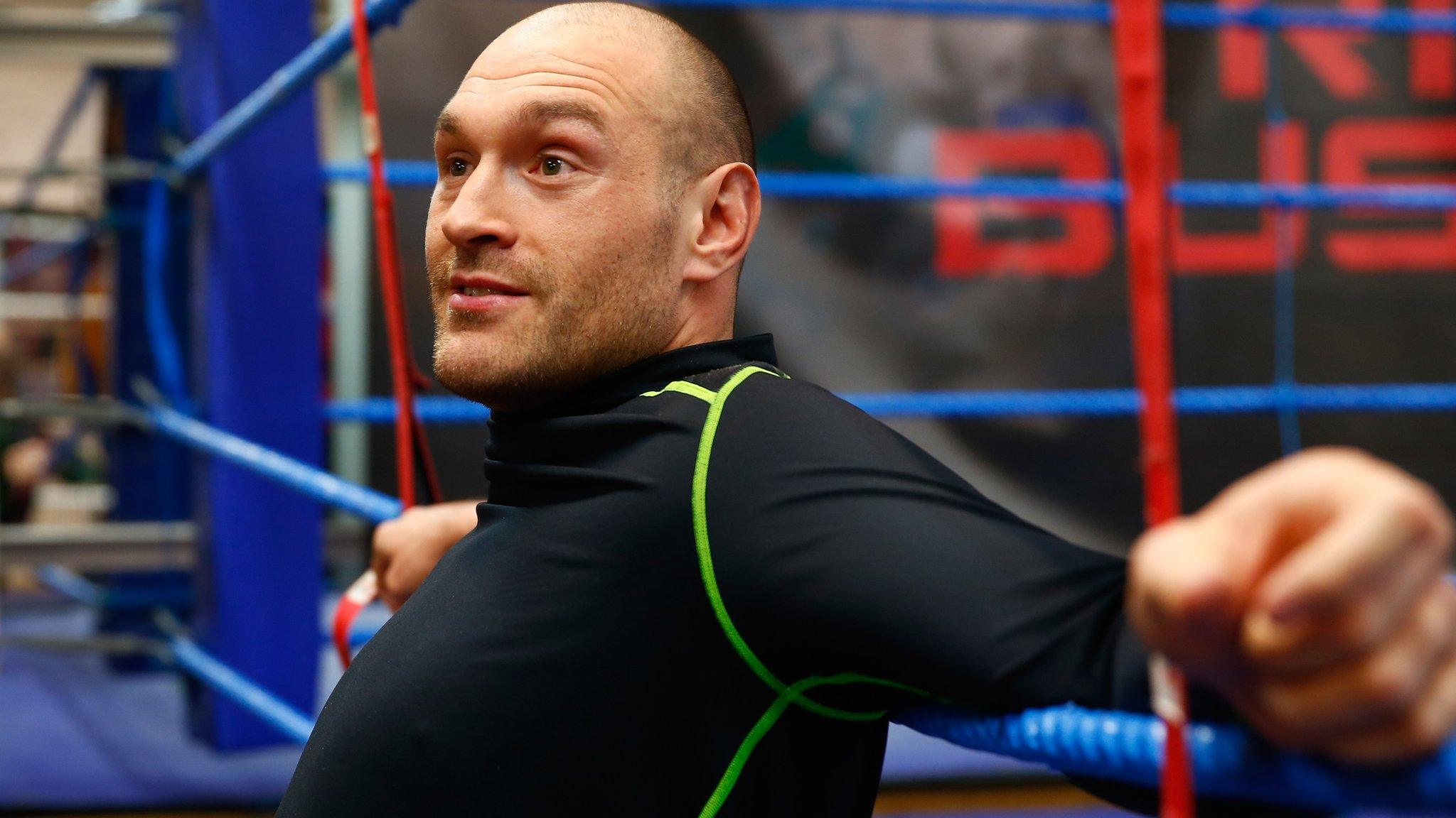 Boxer Tyson Fury will fight Wladimir Klitschko on Saturday