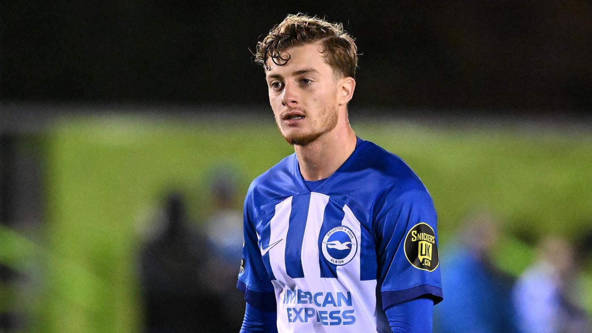 Samy Chouchane playing for Brighton under-21s