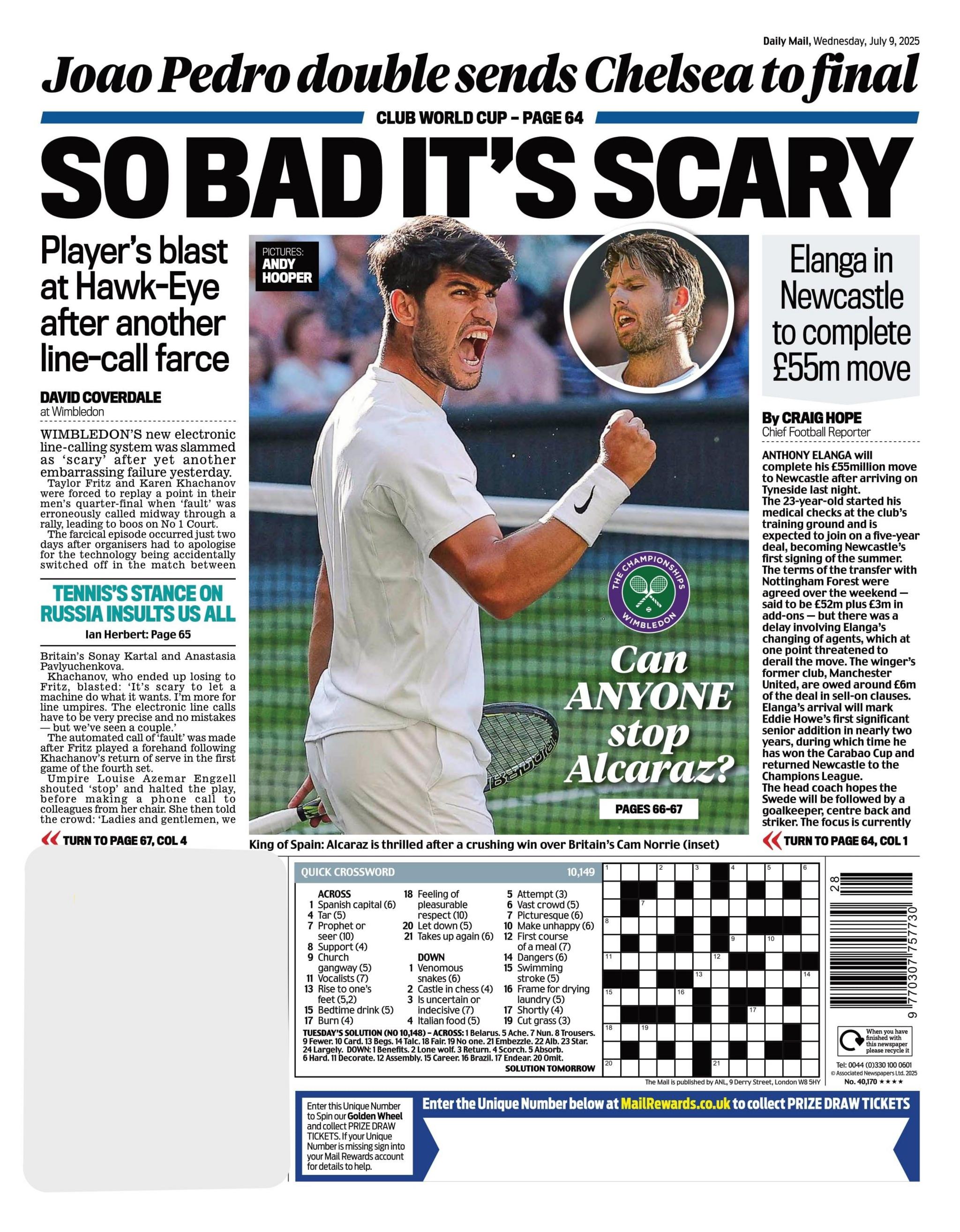 Daily Mail back page