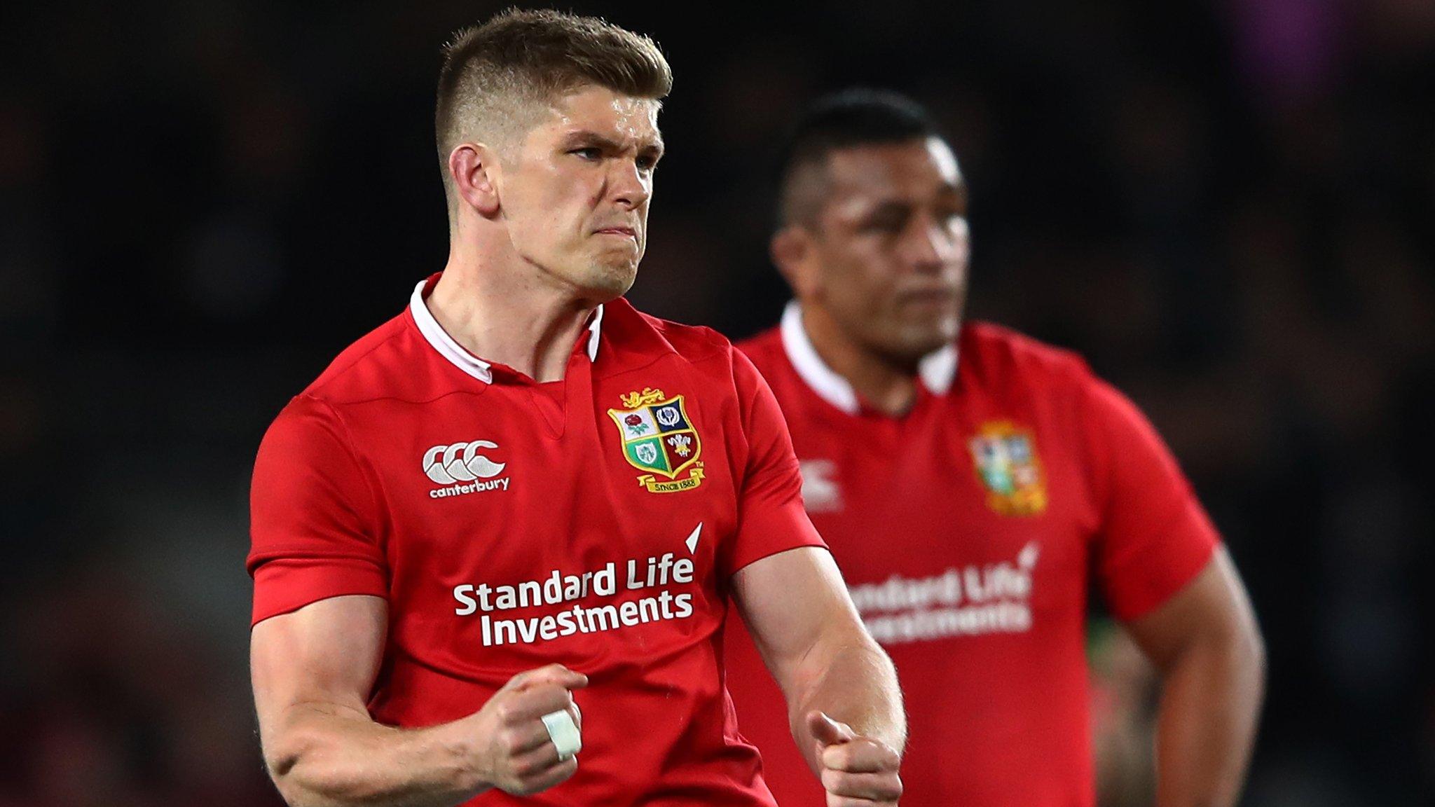 Owen Farrell of the British and Irish Lions