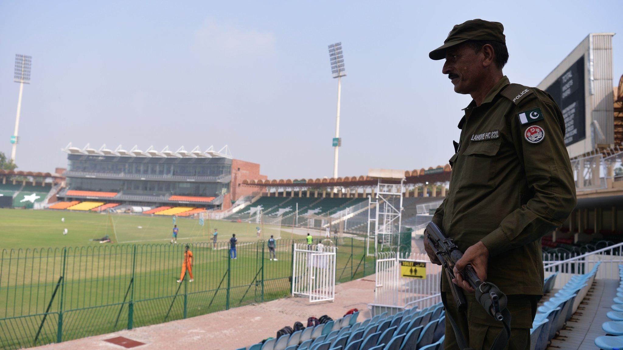 The Gaddafi Stadium in Lahore