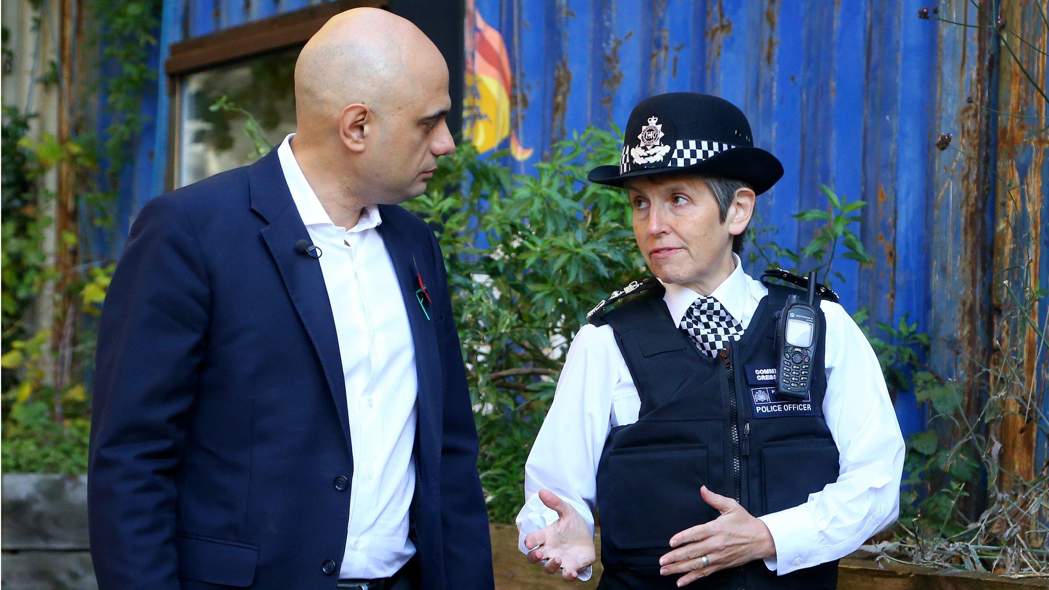 Sajid Javid and Cressida Dick