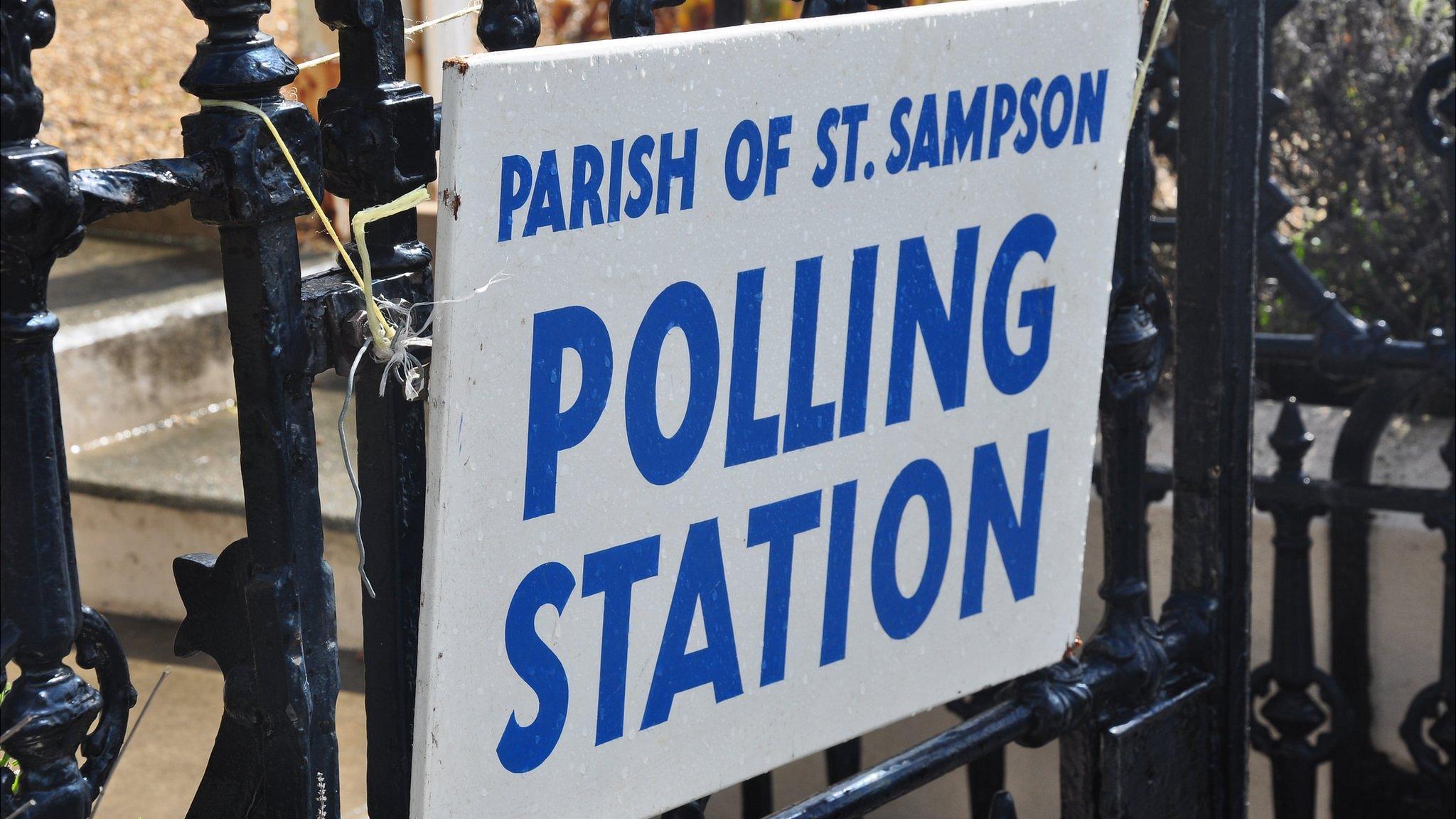 Guernsey polling station in the district of St Sampson