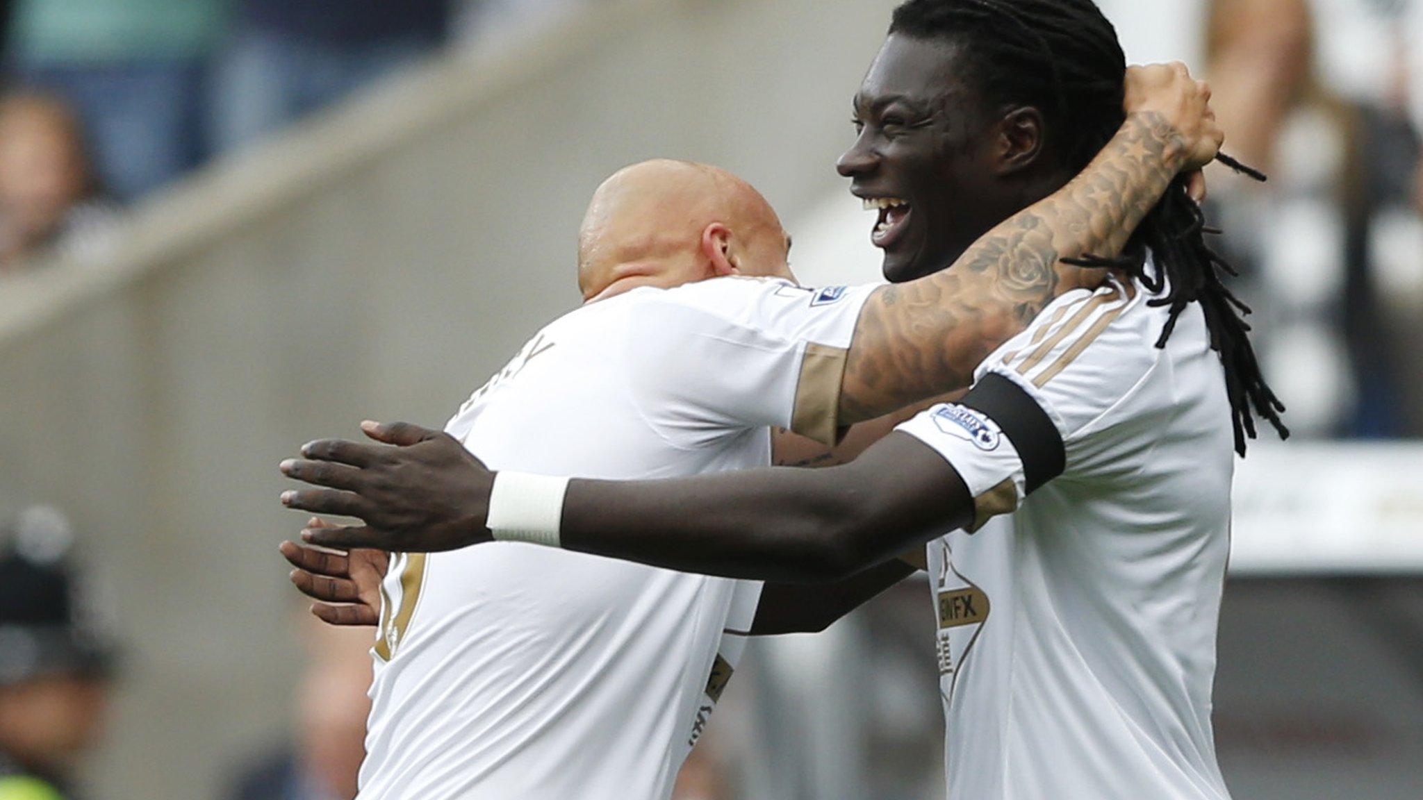 Gomis celebrates