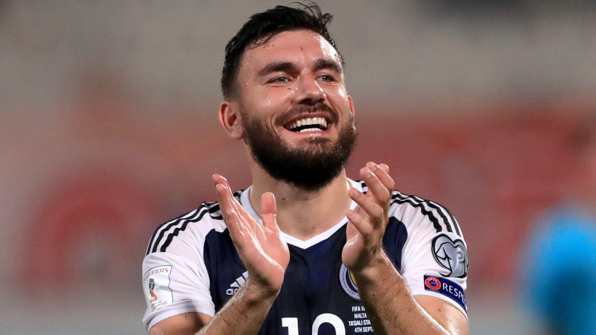 Scotland's Robert Snodgrass celebrates