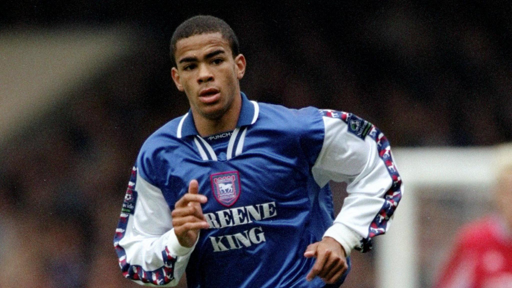 Kieron Dyer playing for Ipswich