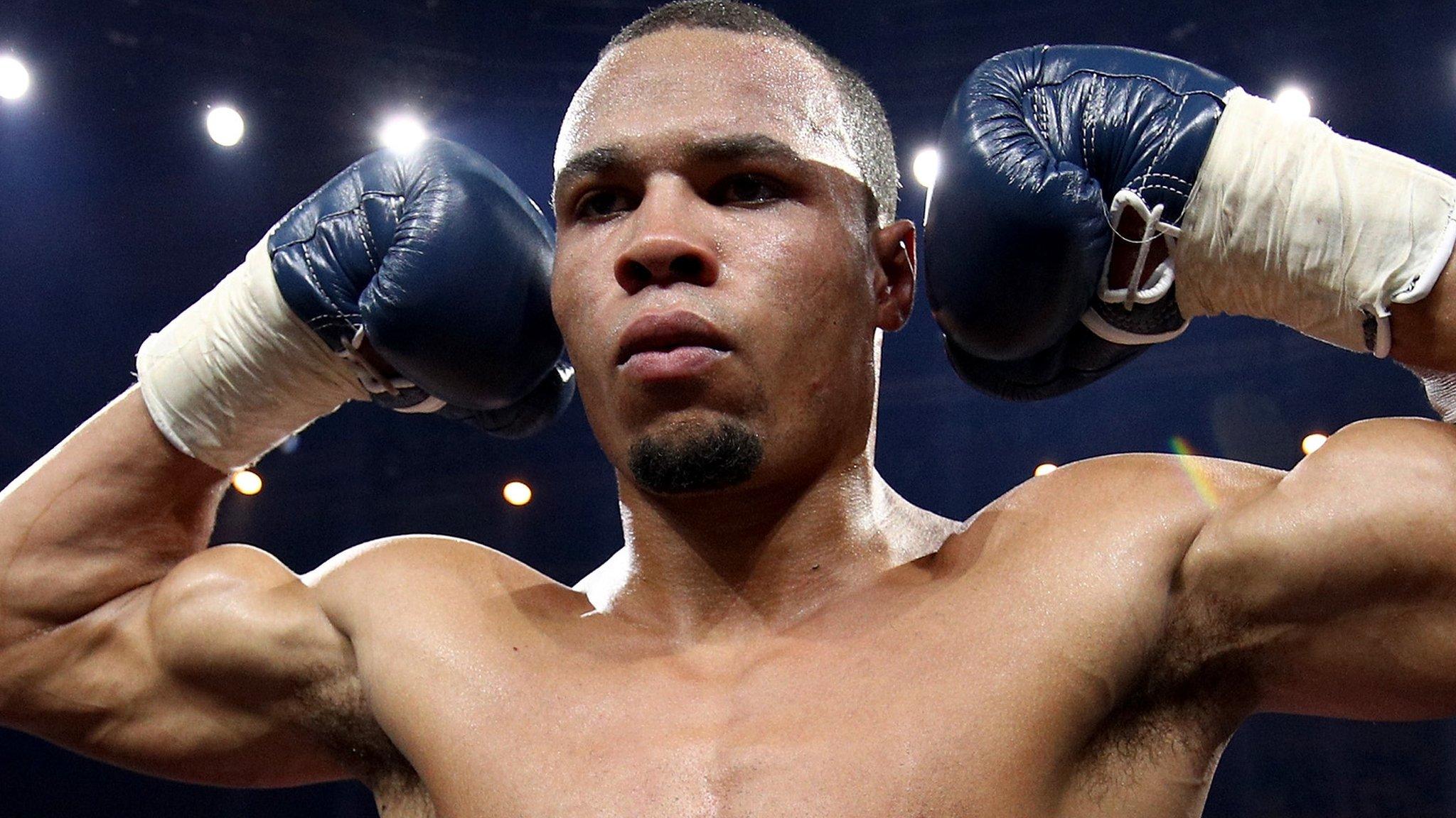 Chris Eubank Jr celebrates victory