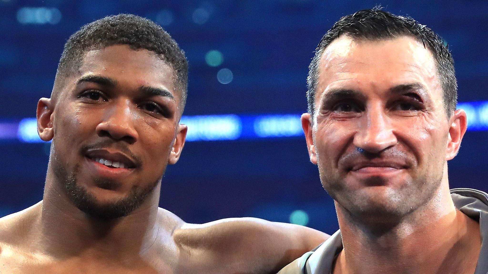 Anthony Joshua (left) and Wladimir Klitschko