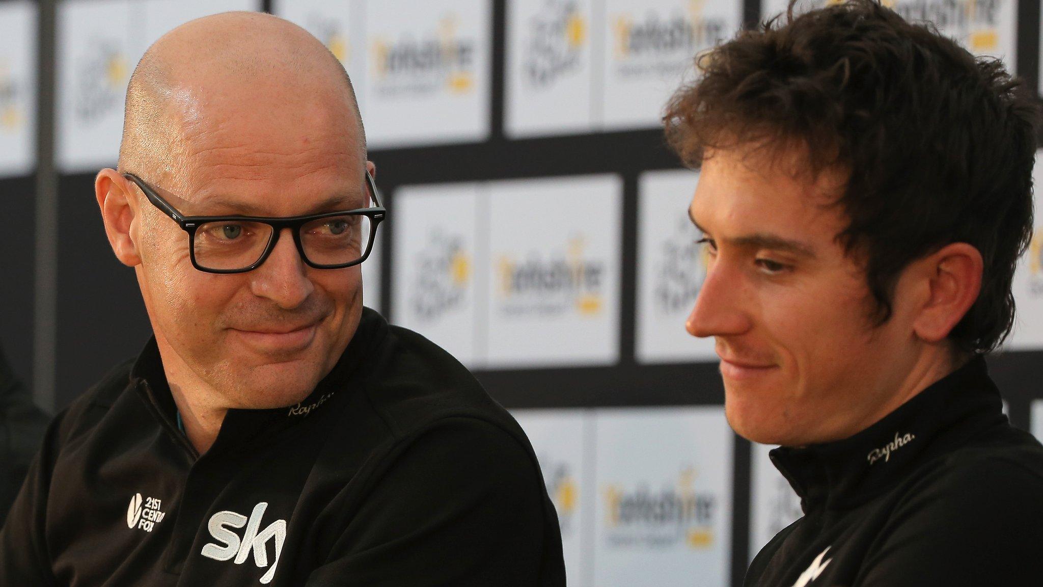 Sir Dave Brailsford and Geraint Thomas
