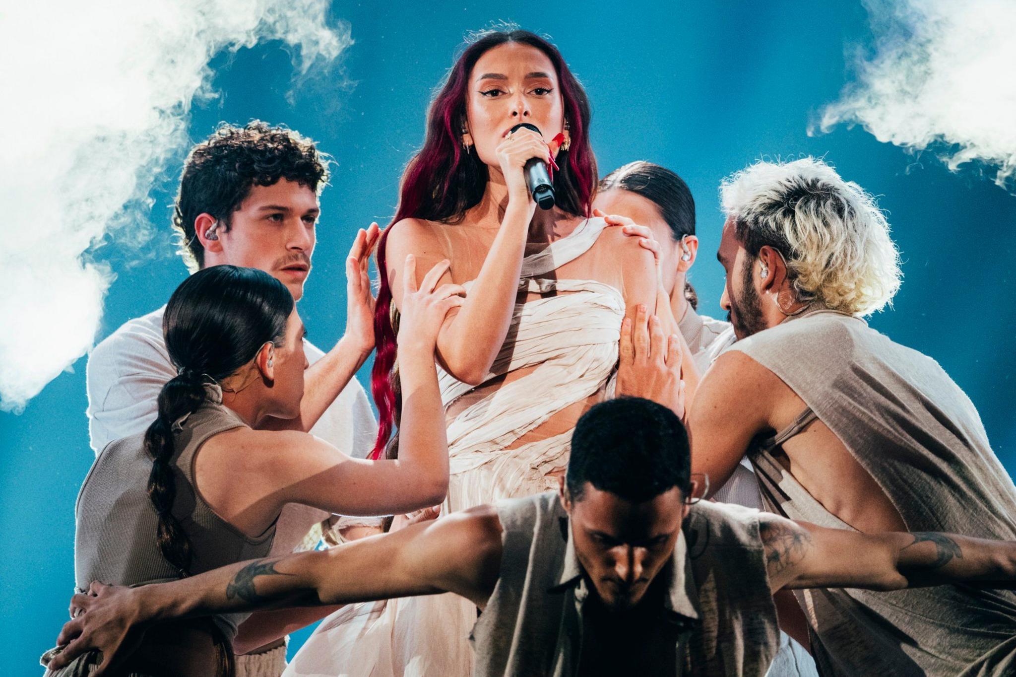 Eden Golan at rehearsals for the Eurovision Song Contest