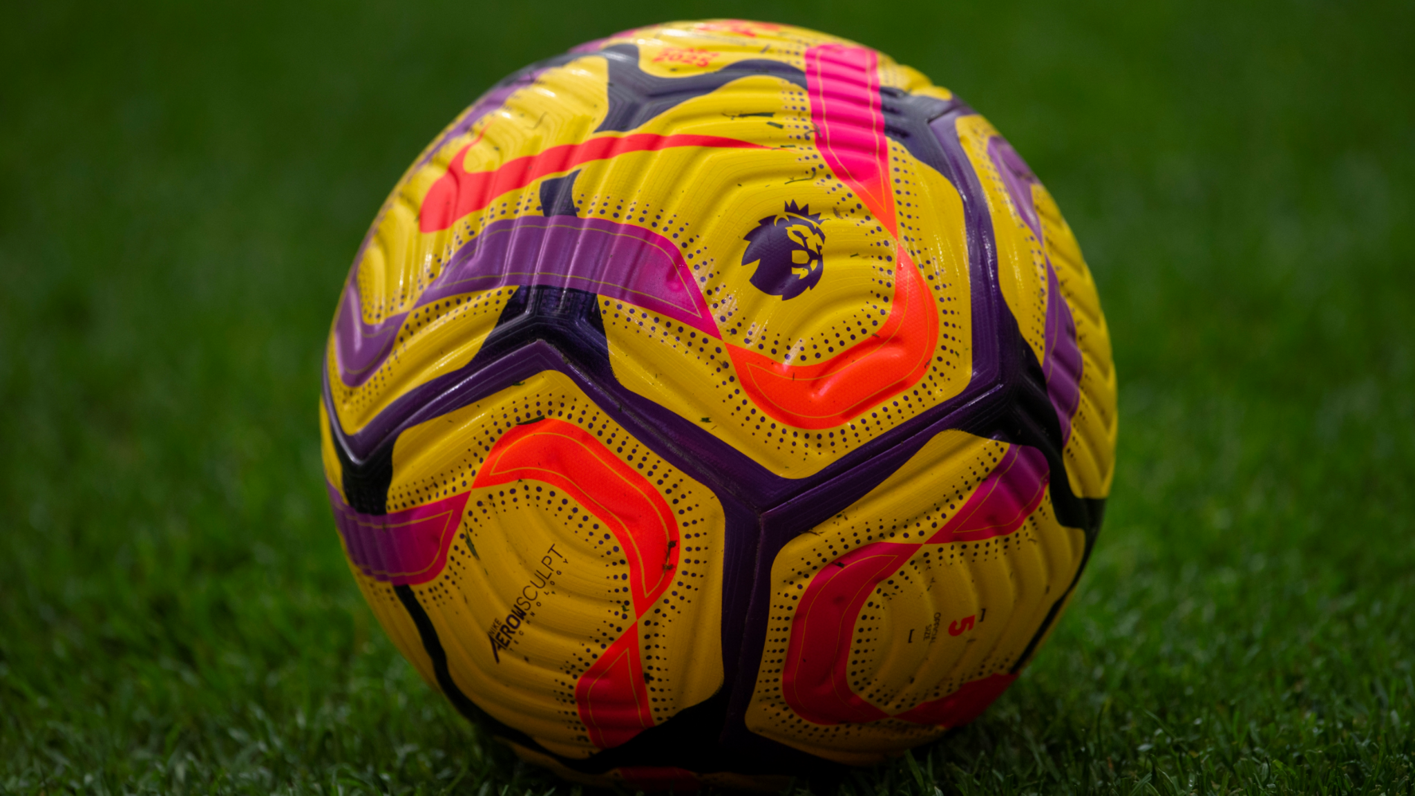 Premier League match ball used in the match between Nottingham Forest and Newcastle United