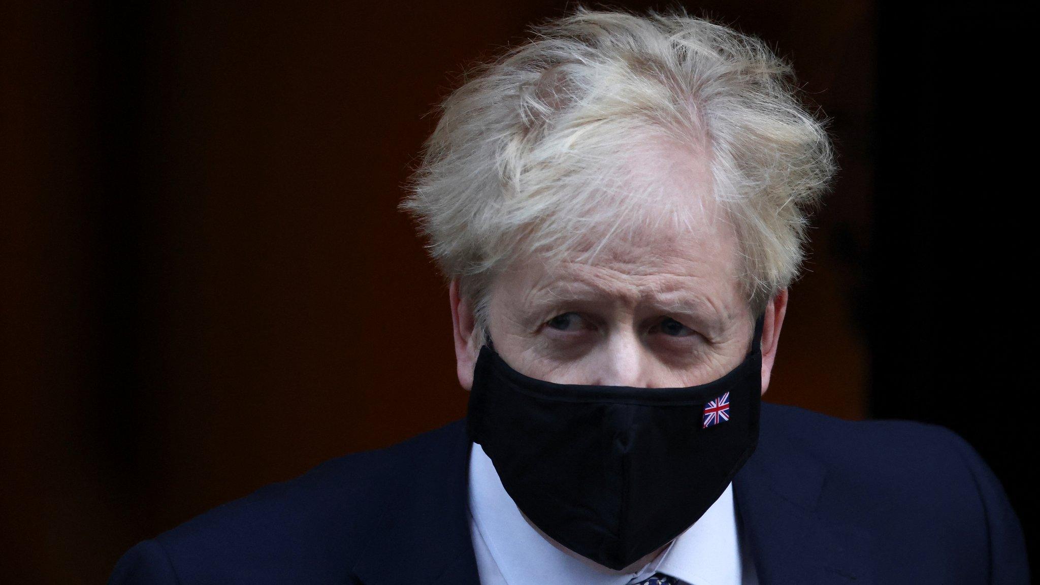 Boris Johnson outside Downing Street