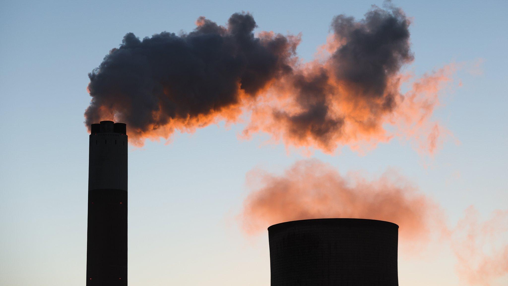 Cooling towers on power station