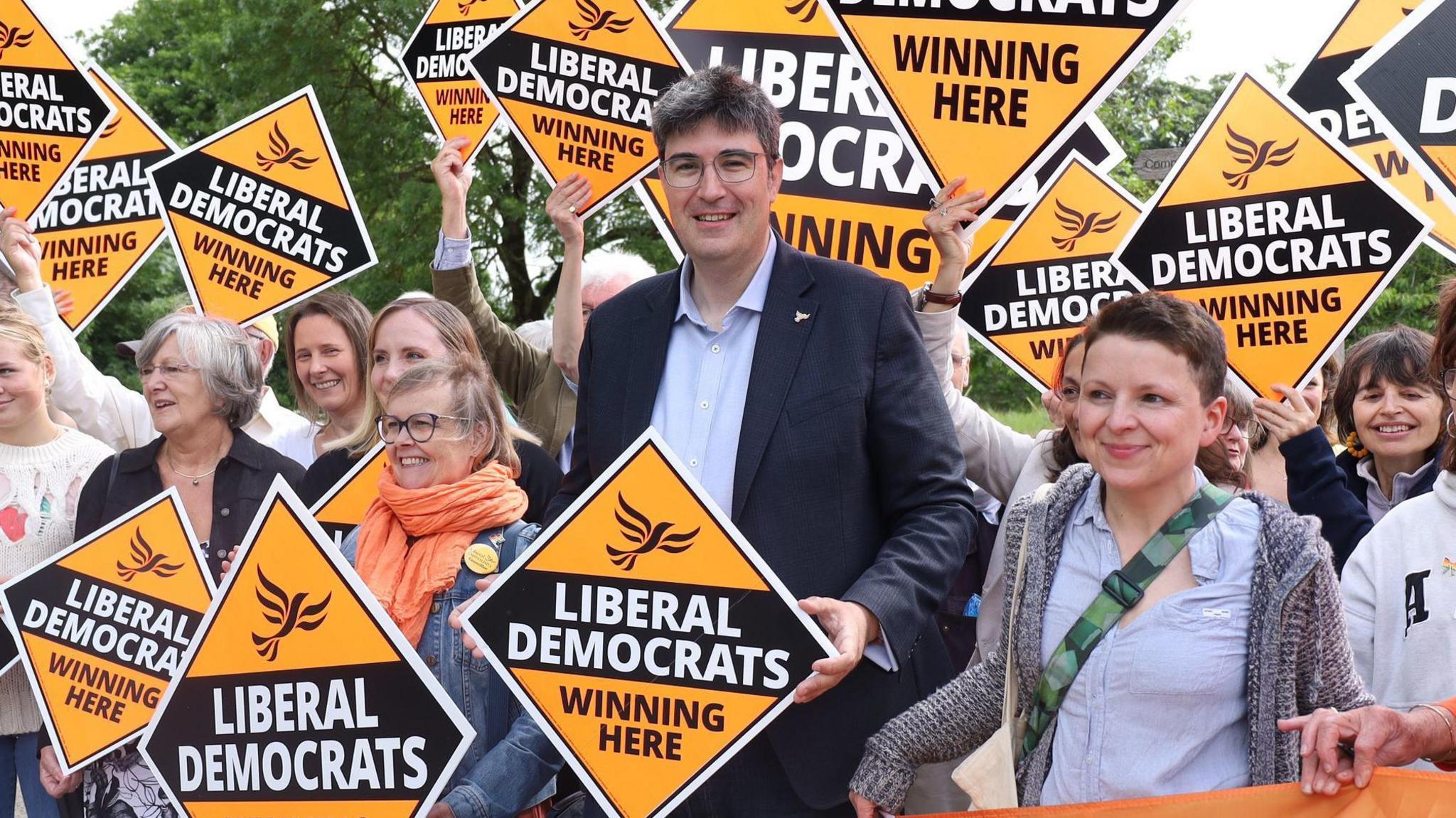 Paul Follows at a Liberal Democrat campaign event