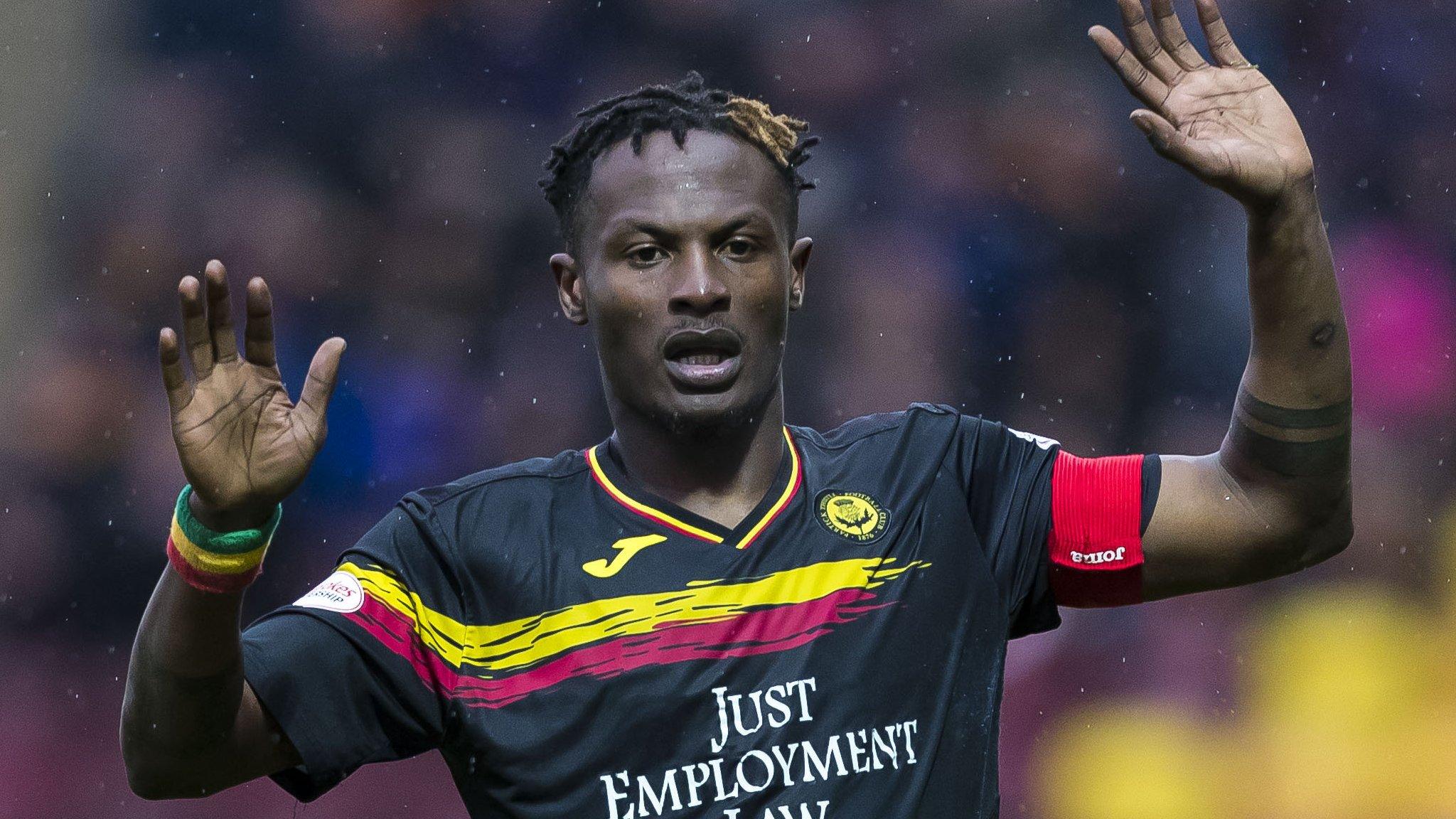 Abdul Osman in action for Partick Thistle