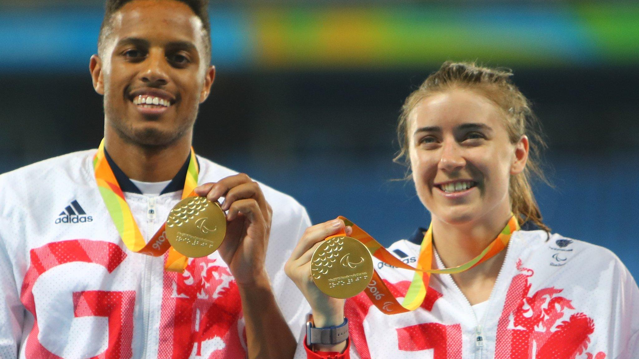 Libby Clegg (right) and her guide Chris Clarke