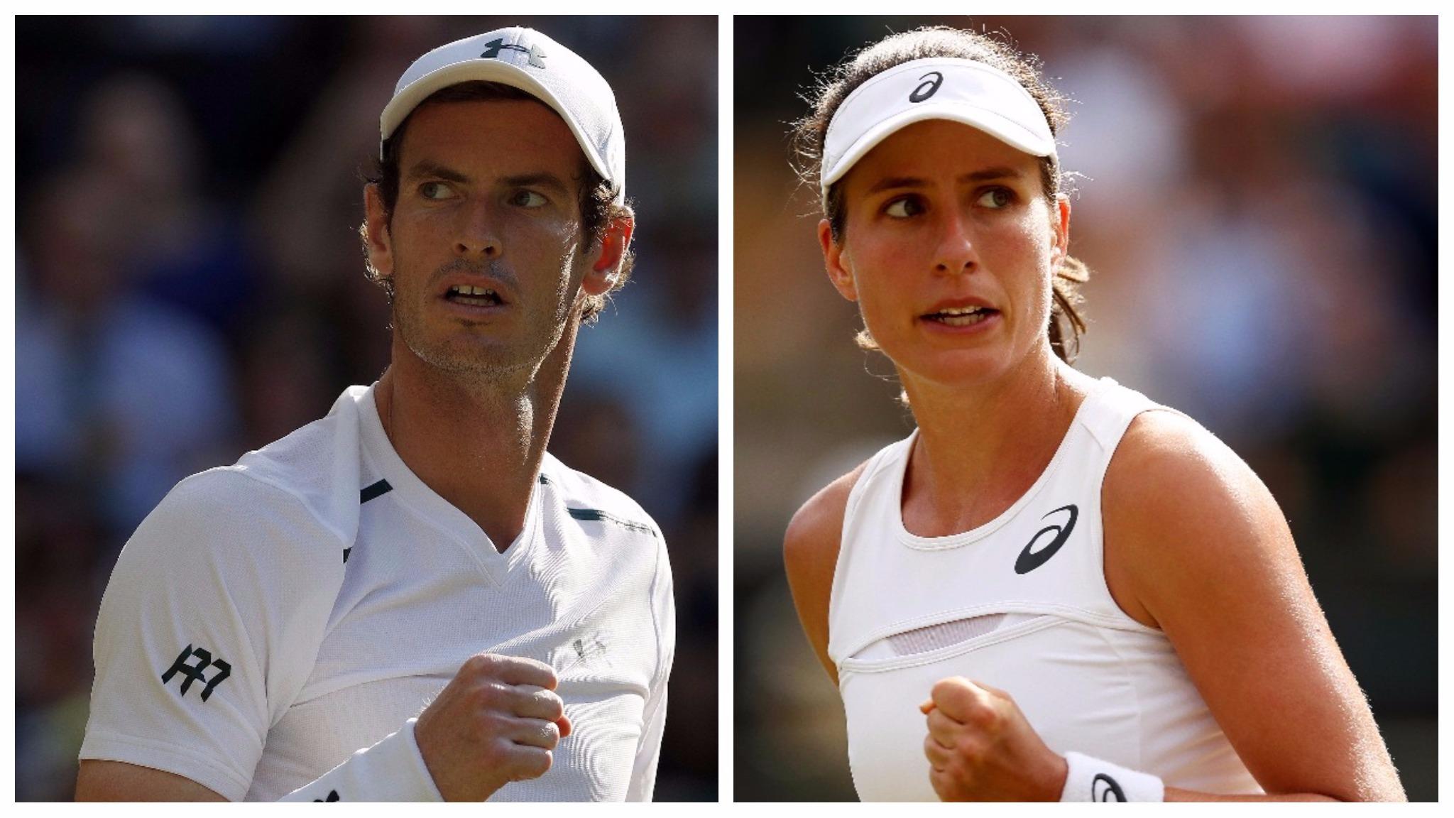 Andy Murray and Johanna Konta