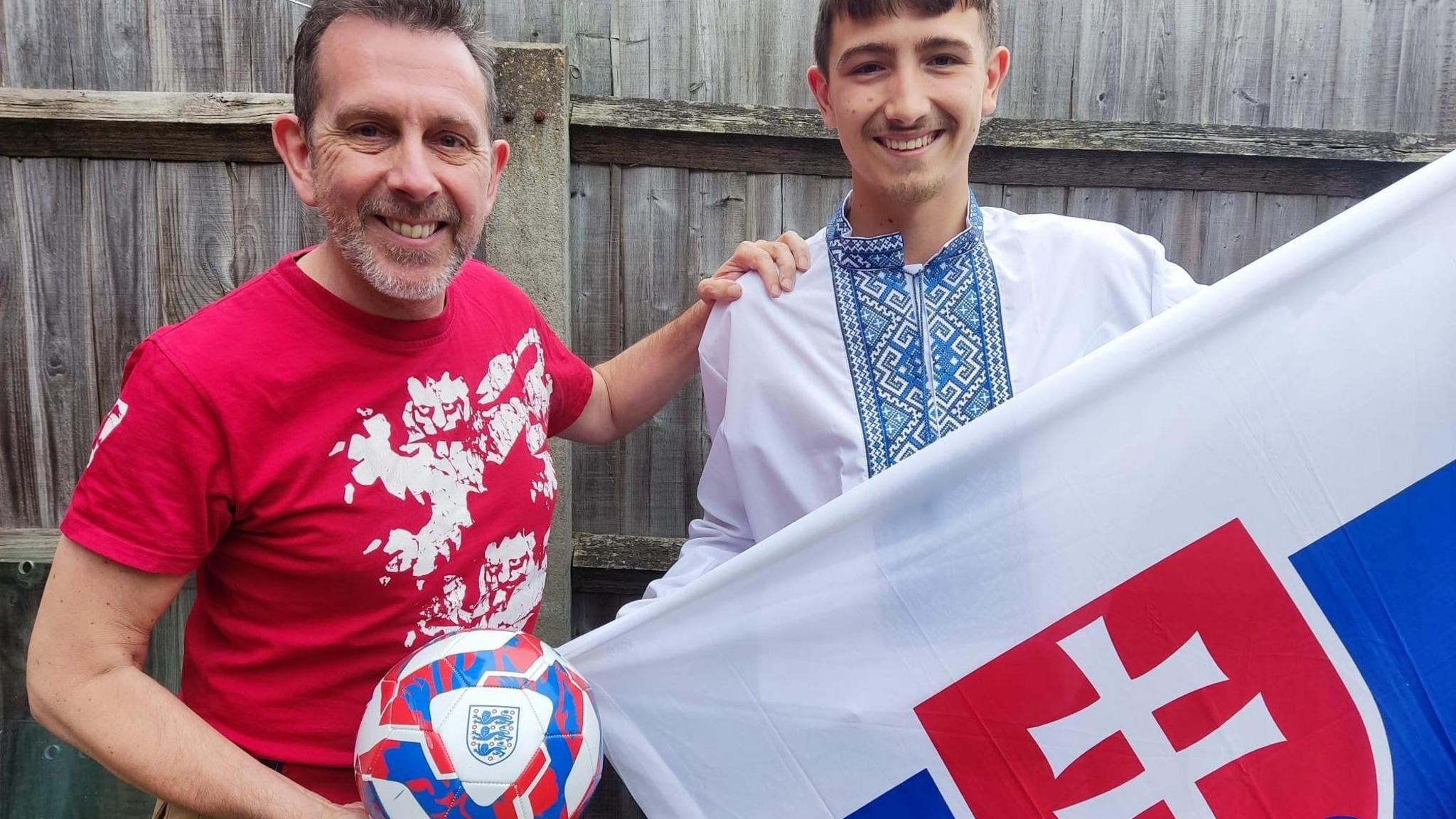 Richard Bowcott and his son Daniel Bowcott, from Birmingham