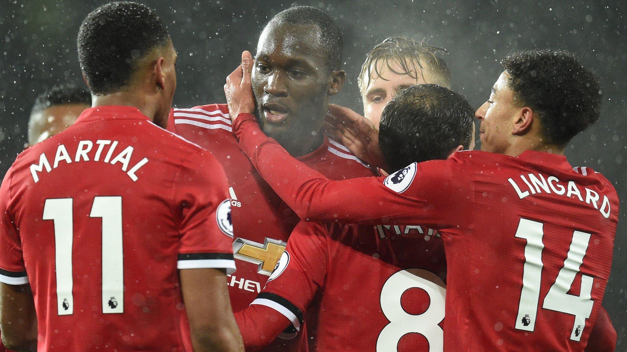 Manchester United celebrate