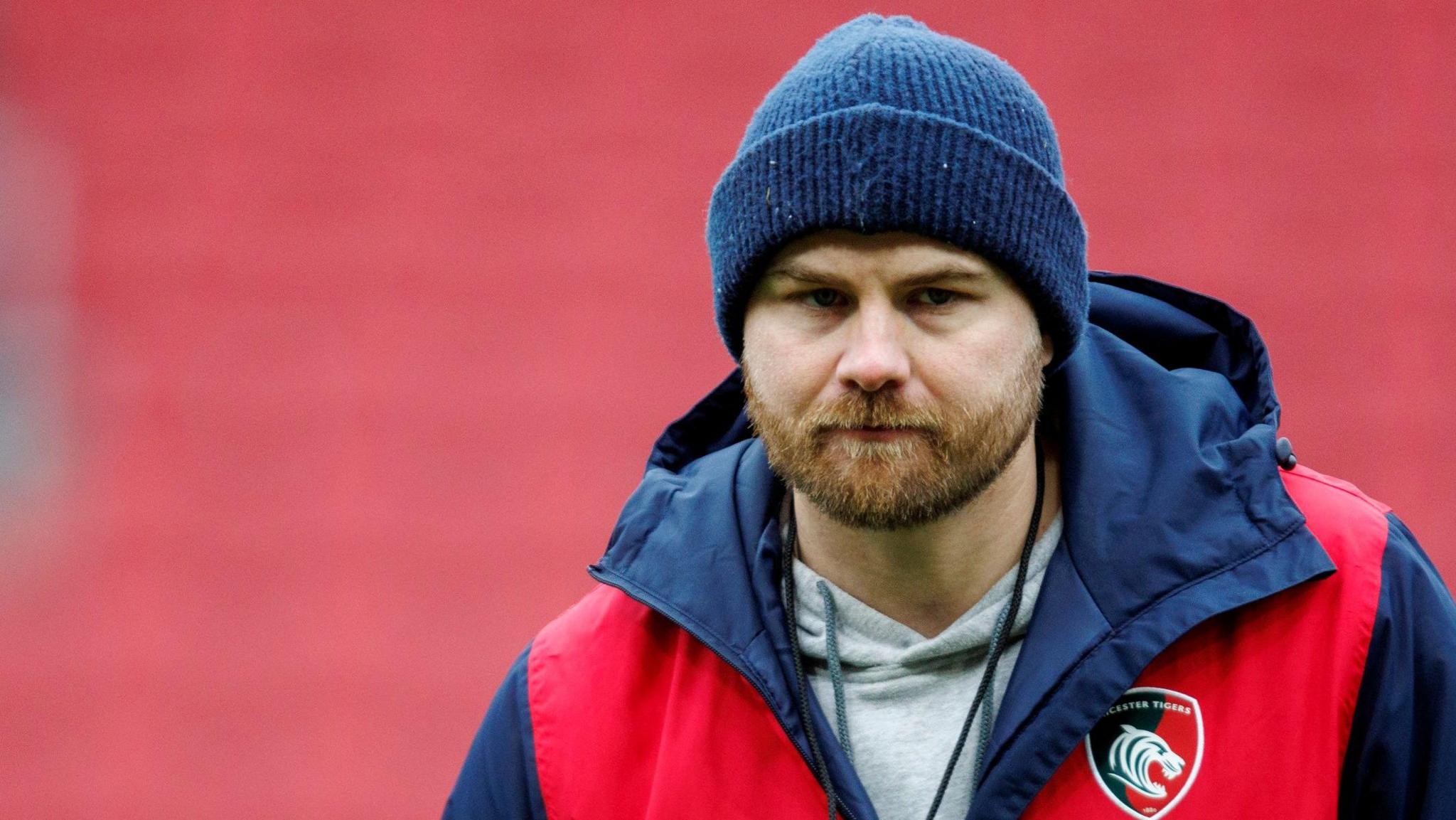 Tom Hudson oversees Leicester Tigers training