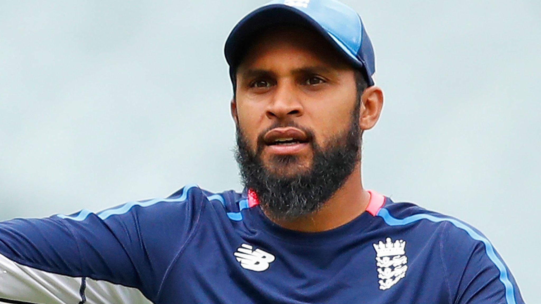 Adil Rashid training with England