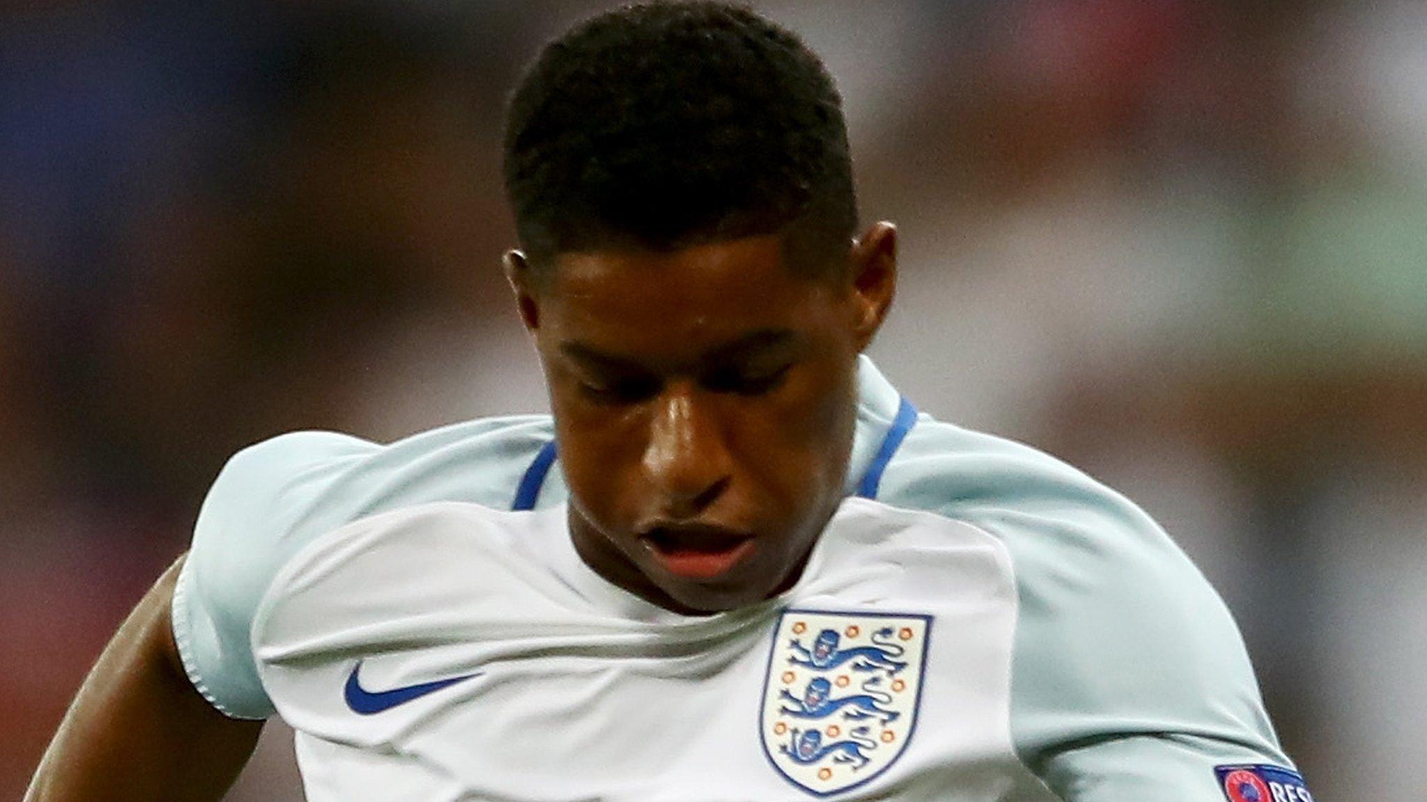 Marcus Rashford on England duty