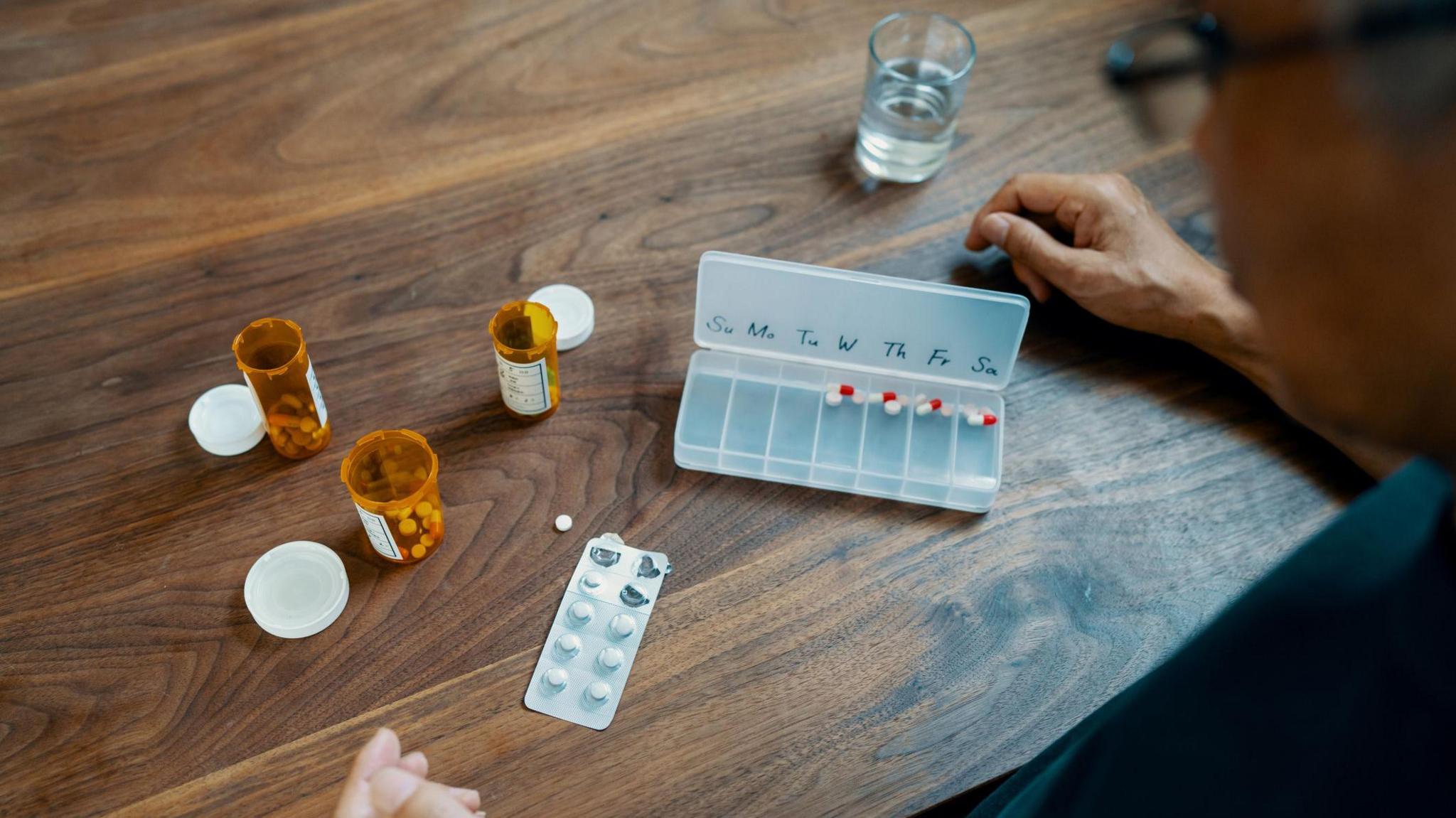 Medication on a table