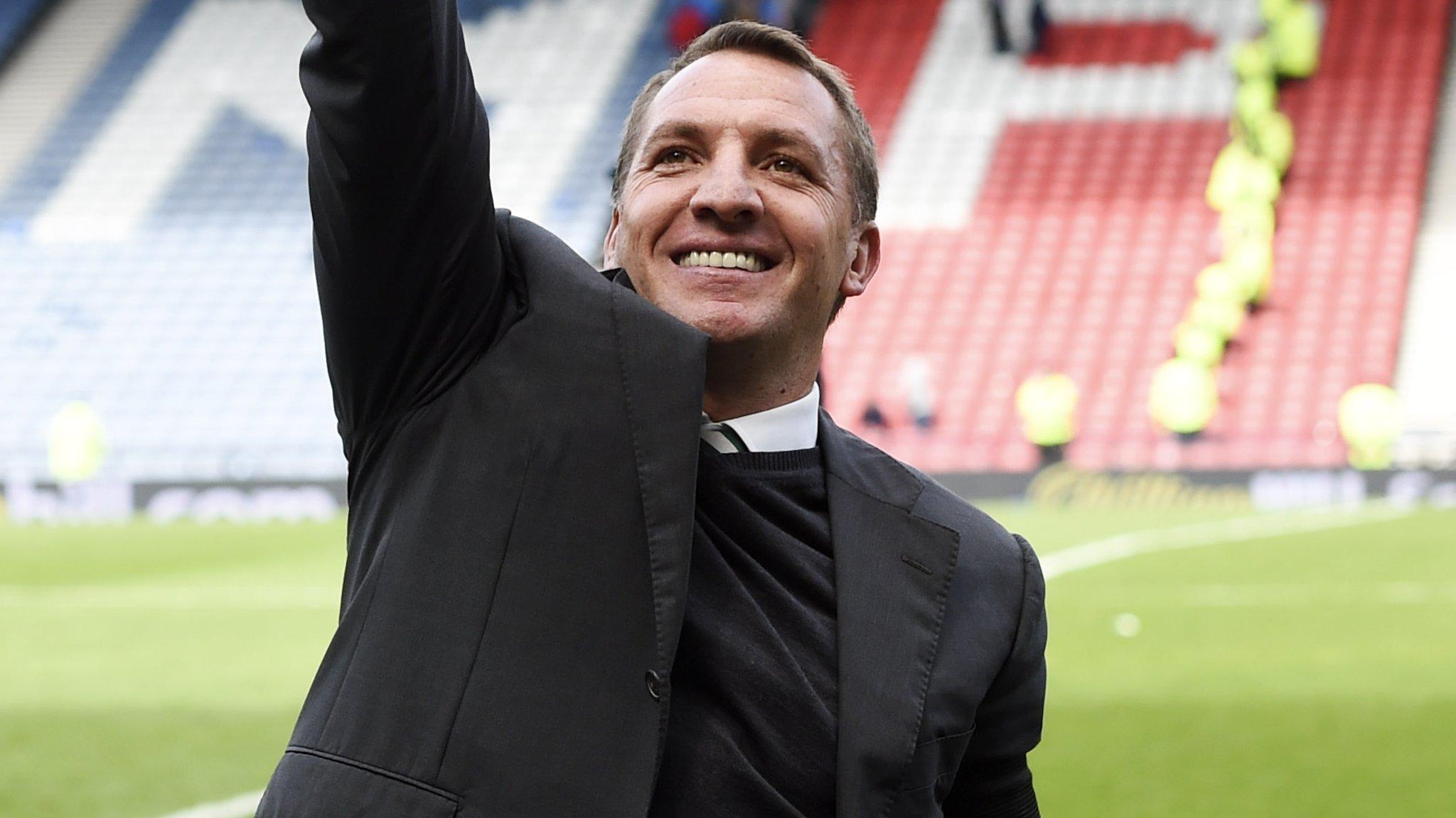 Celtic's Brendan Rodgers at Hampden